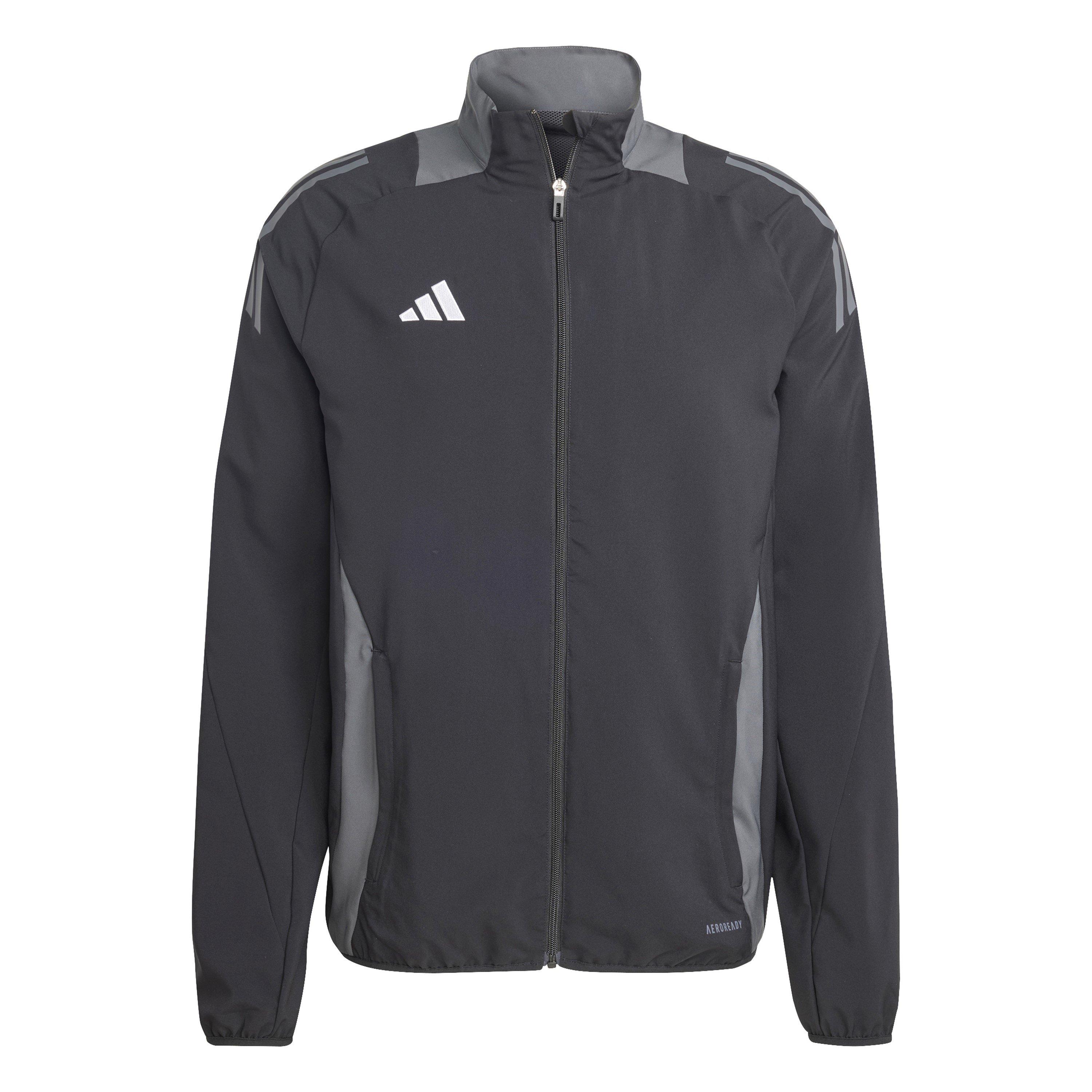 Adidas Men's Tiro24 C Prejkt Tracksuit Top - Black/Dark Grey - S