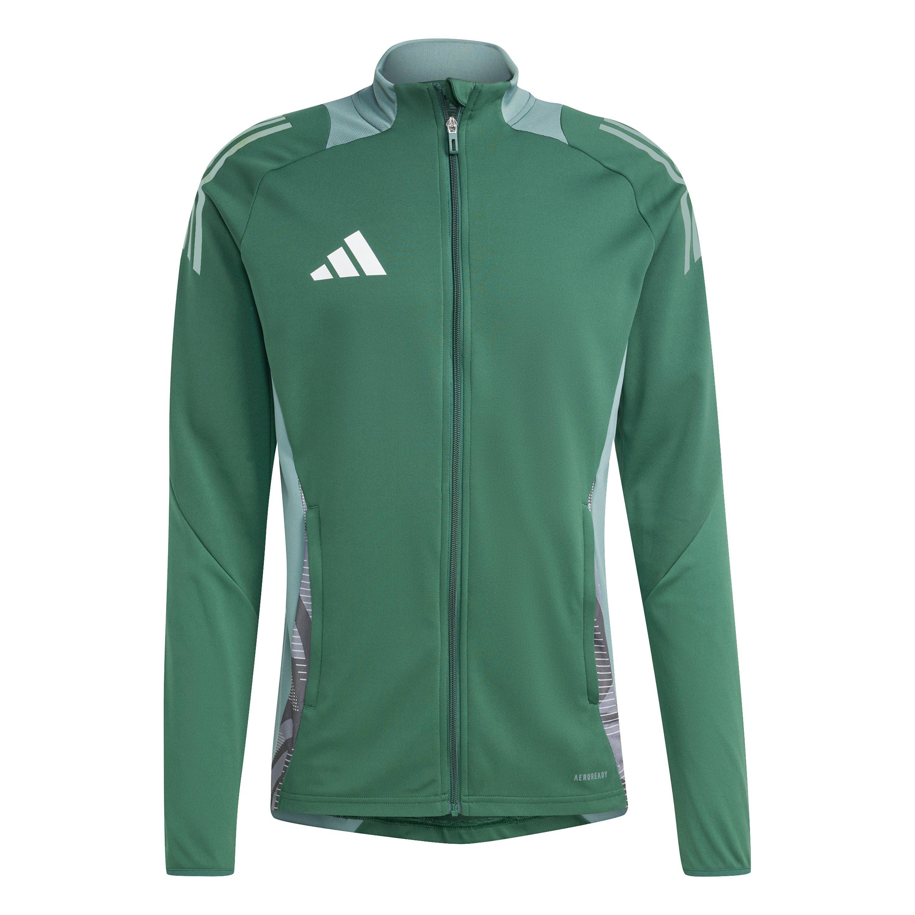 Adidas Men's Tiro24 C Trainer Tracksuit Top - Dark Green - 2XL