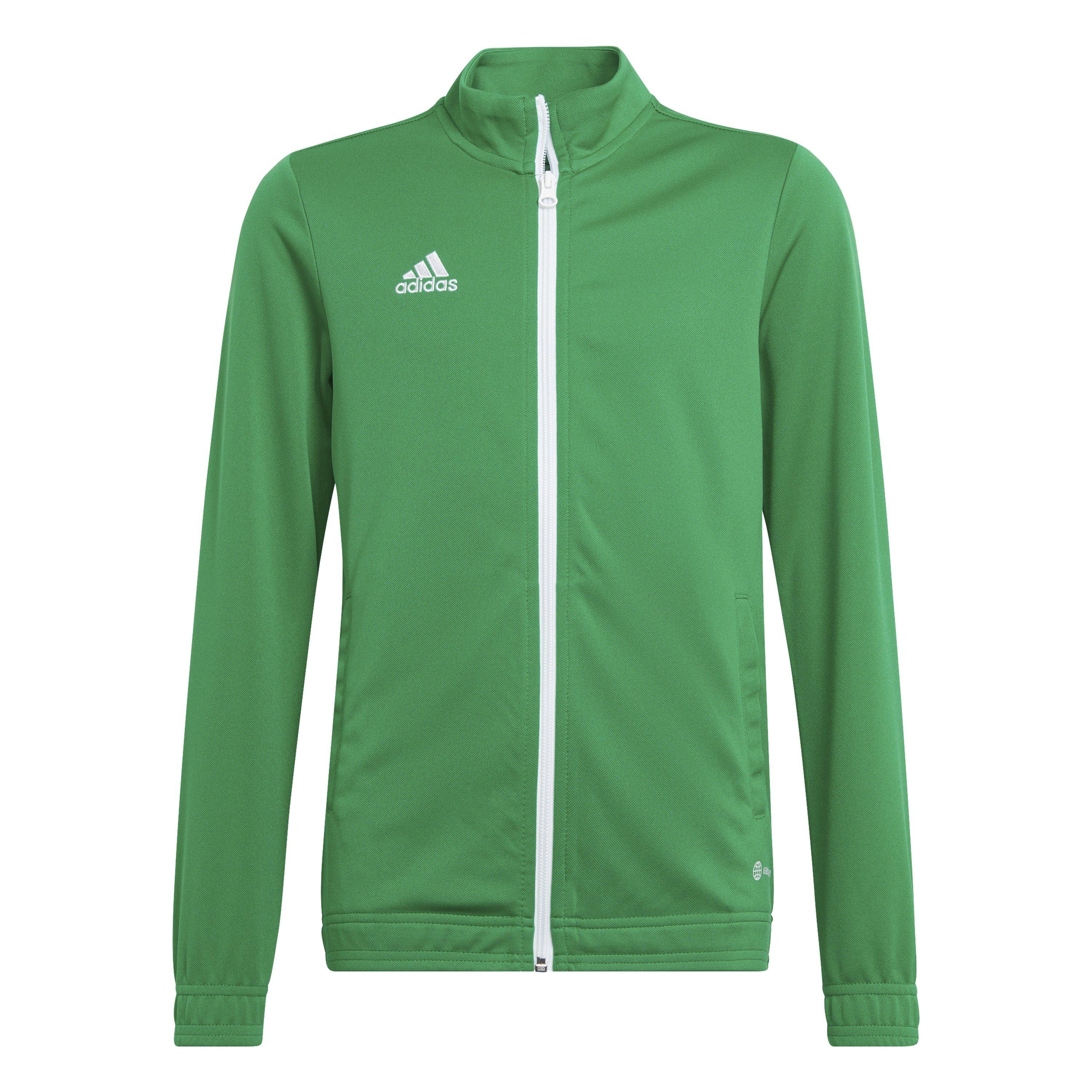 Adidas  Kids ' Tracksuit Top - Green/White - 11-12 Years