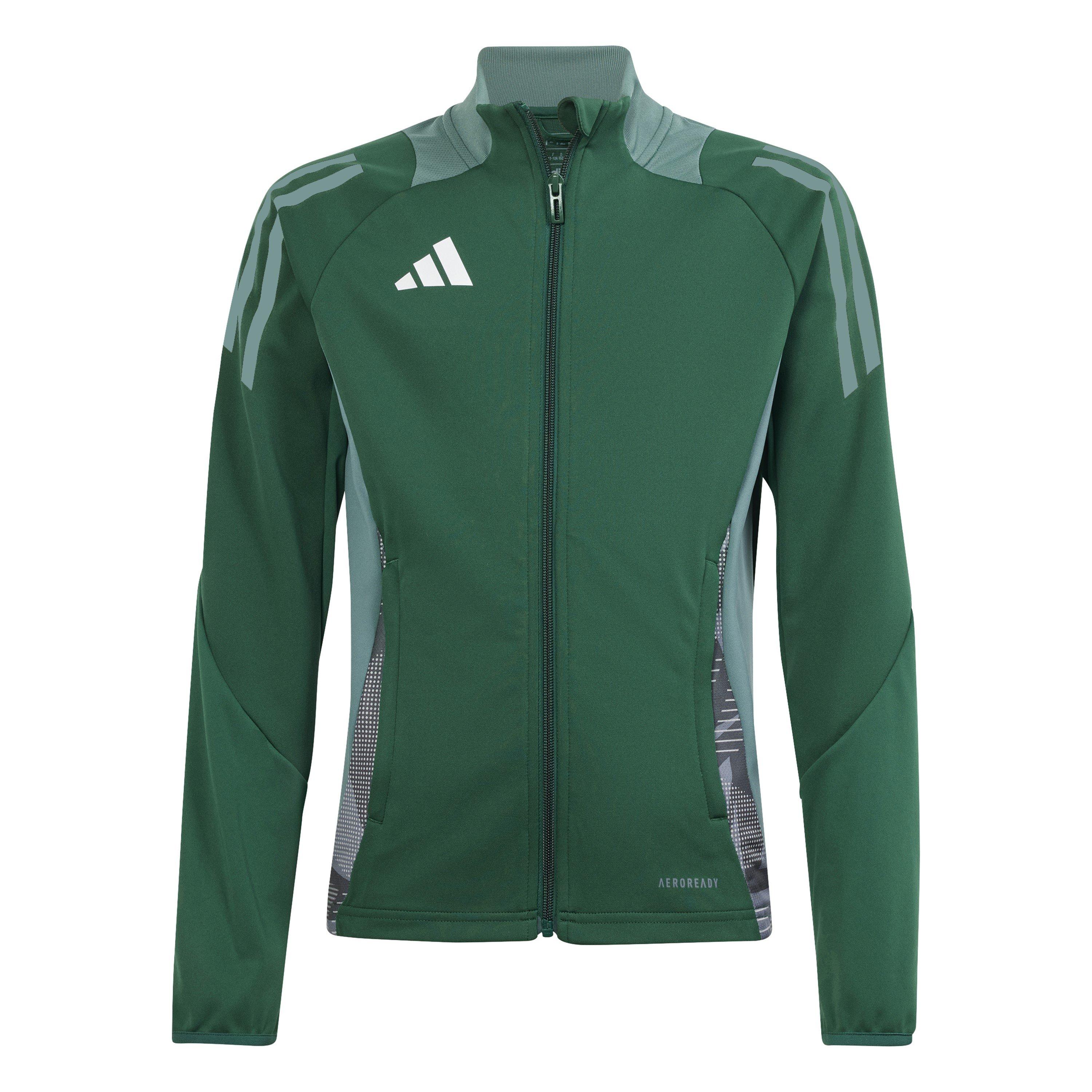 Adidas  Kids ' Tiro24 Tracksuit Top - Dark Green - 11-12 Years