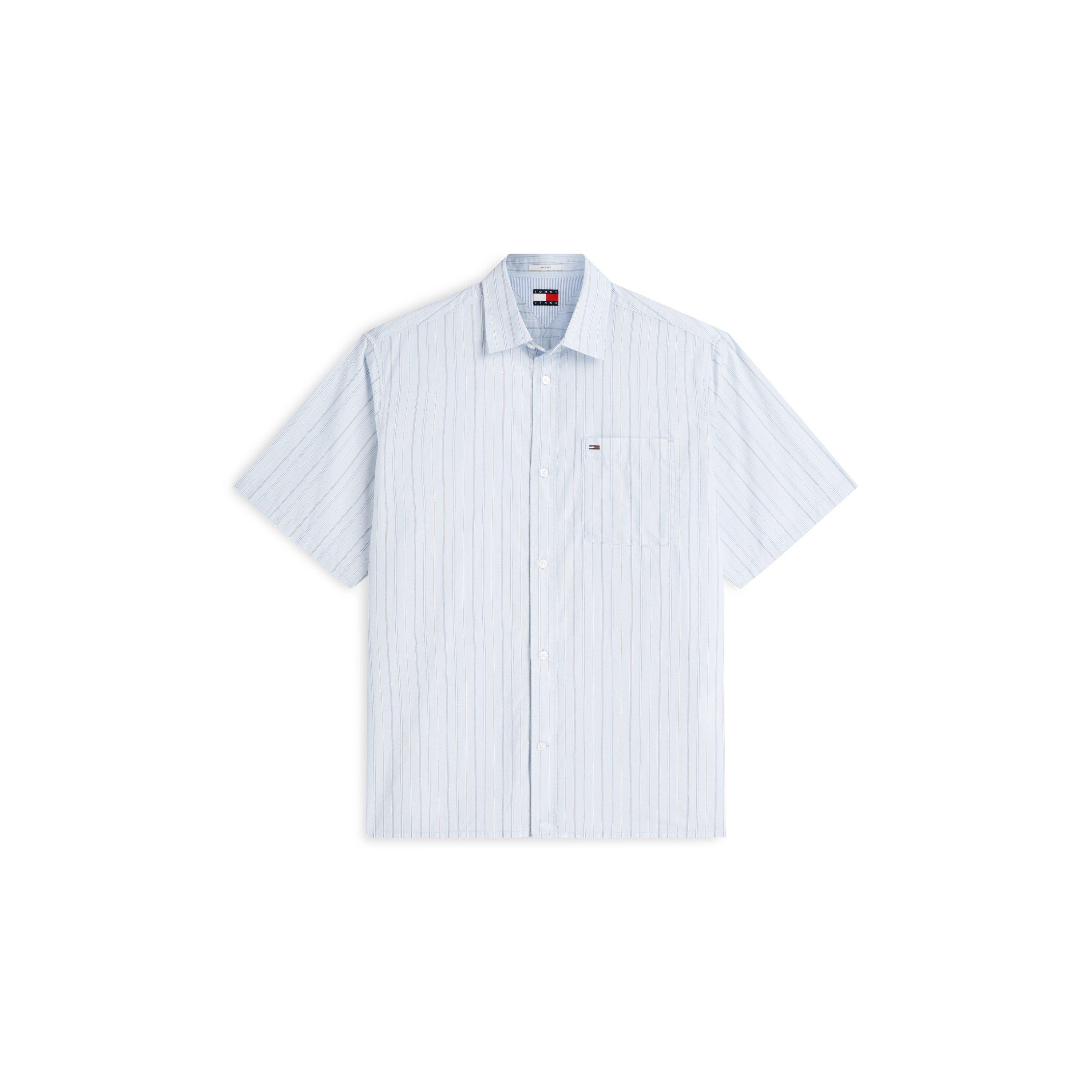 Moonlght Stripe - Tommy Jeans - Men's Patterned Short Sleeve Shirt - 1