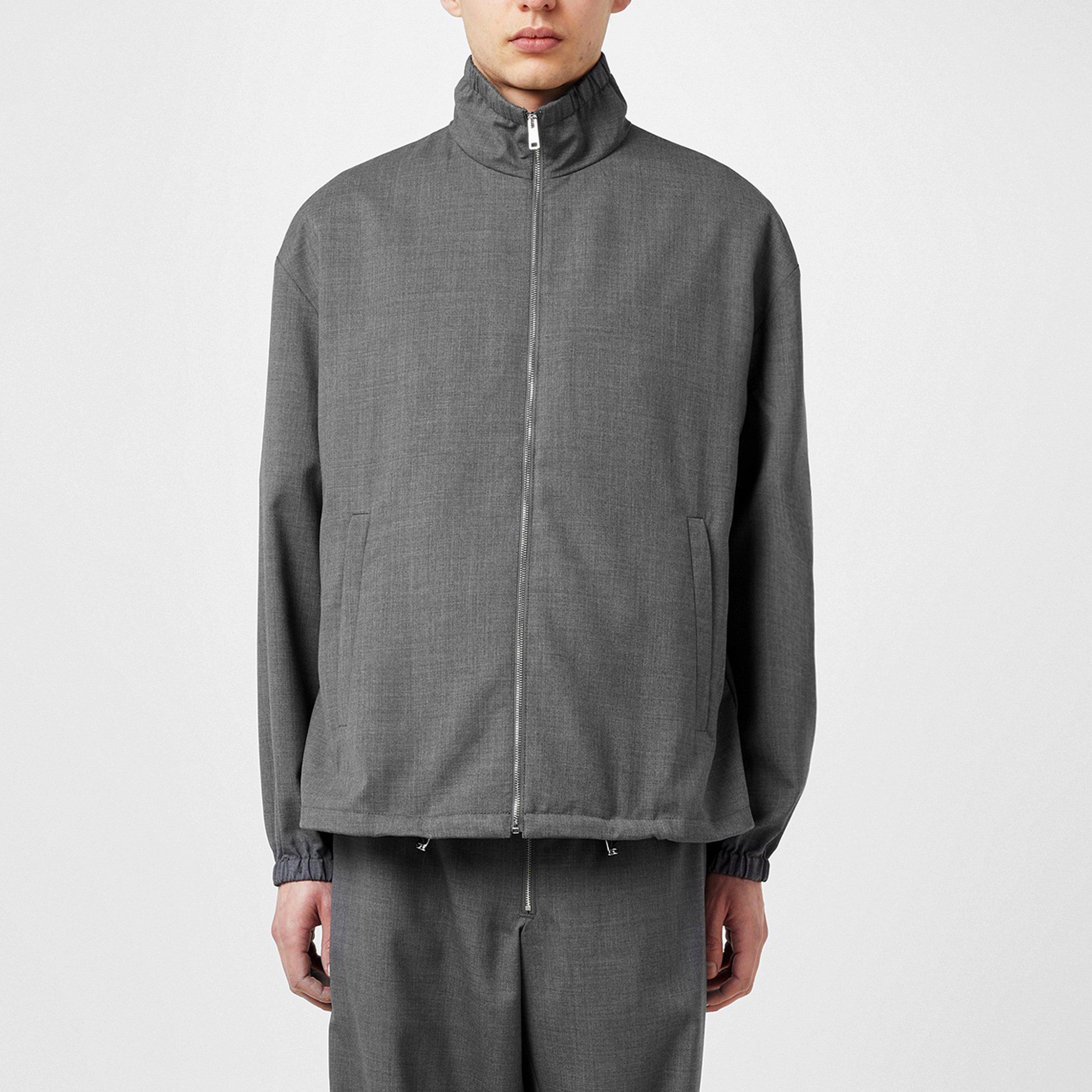 Grey - Prada - Wool Blouson Jacket - 3