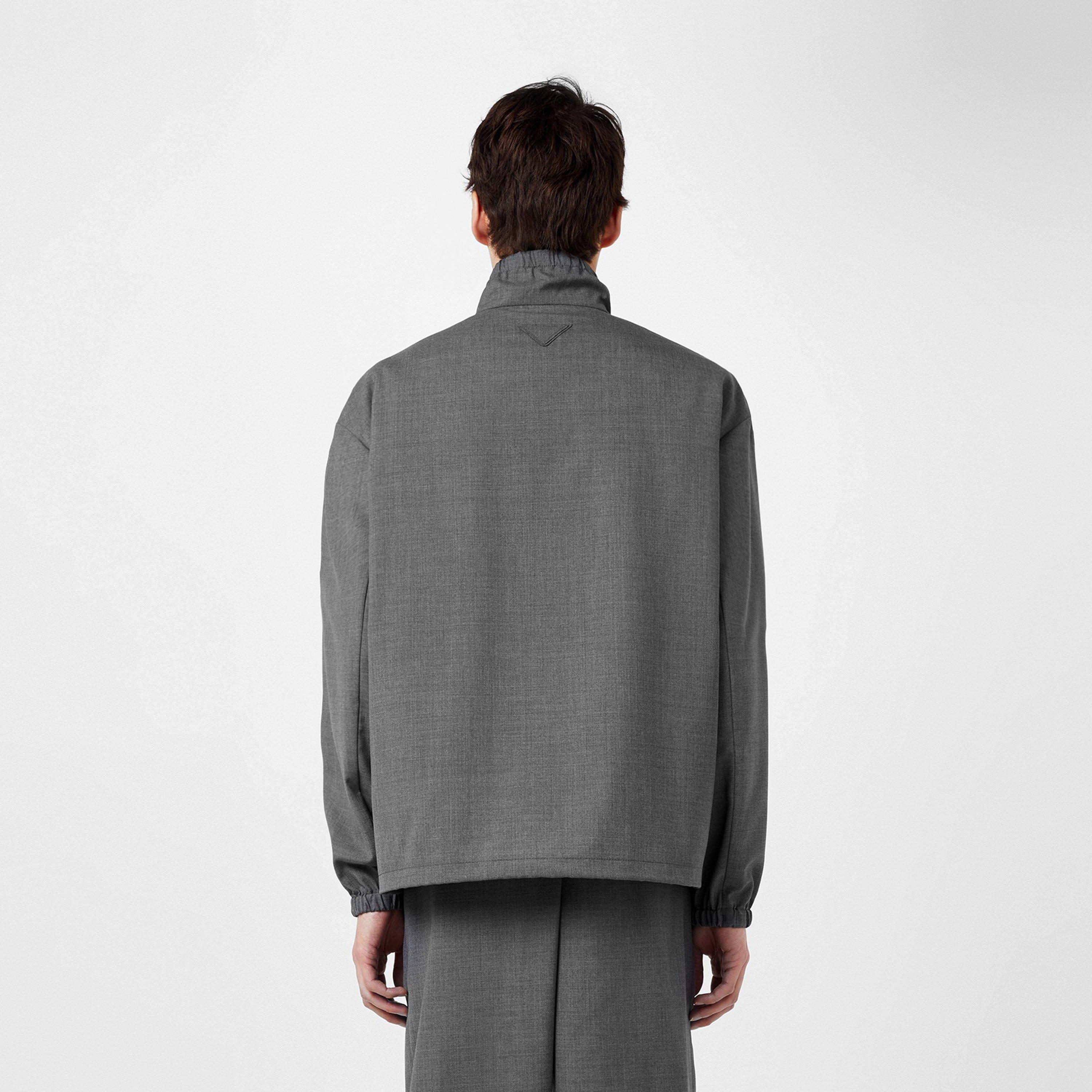 Grey - Prada - Wool Blouson Jacket - 4