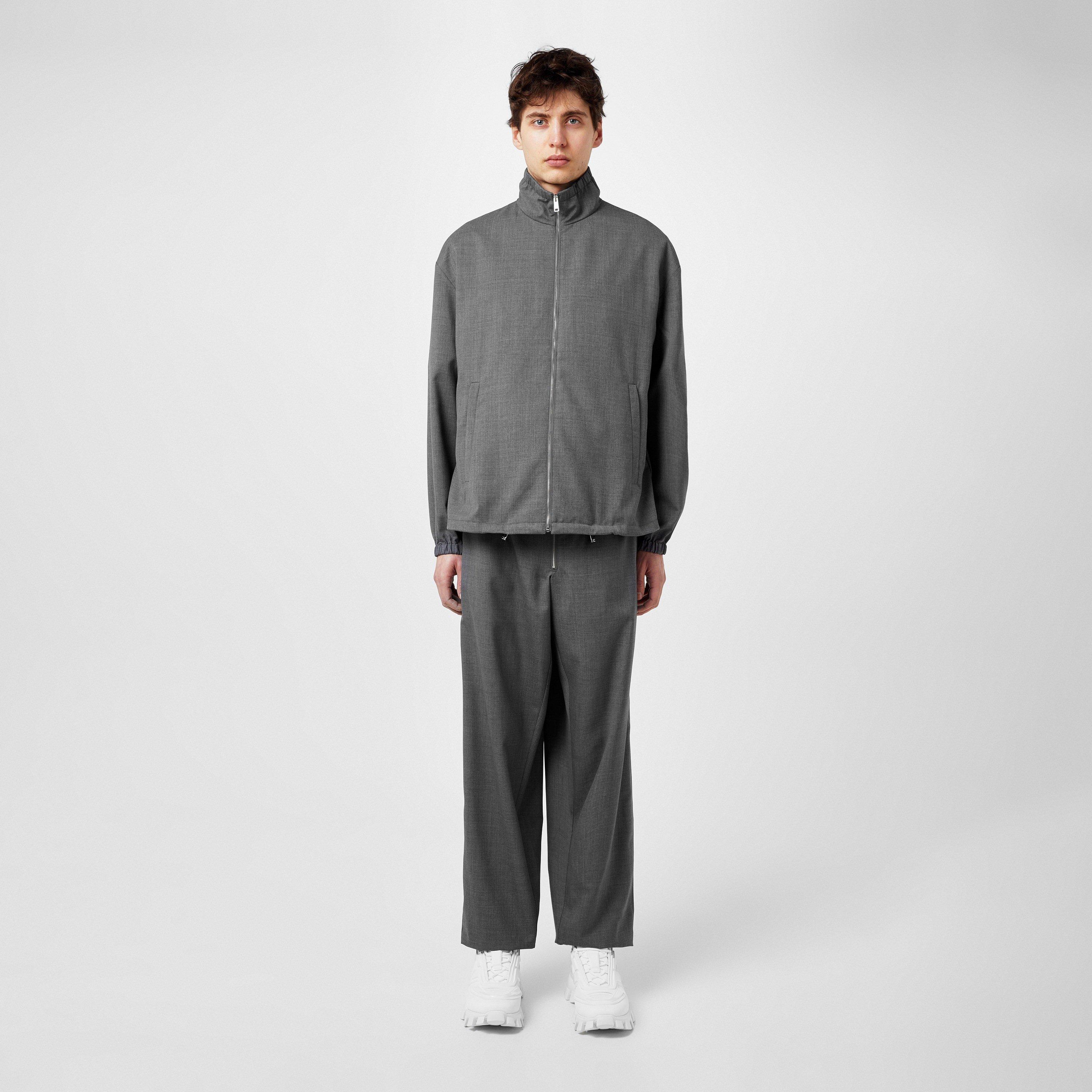 Grey - Prada - Wool Blouson Jacket - 6