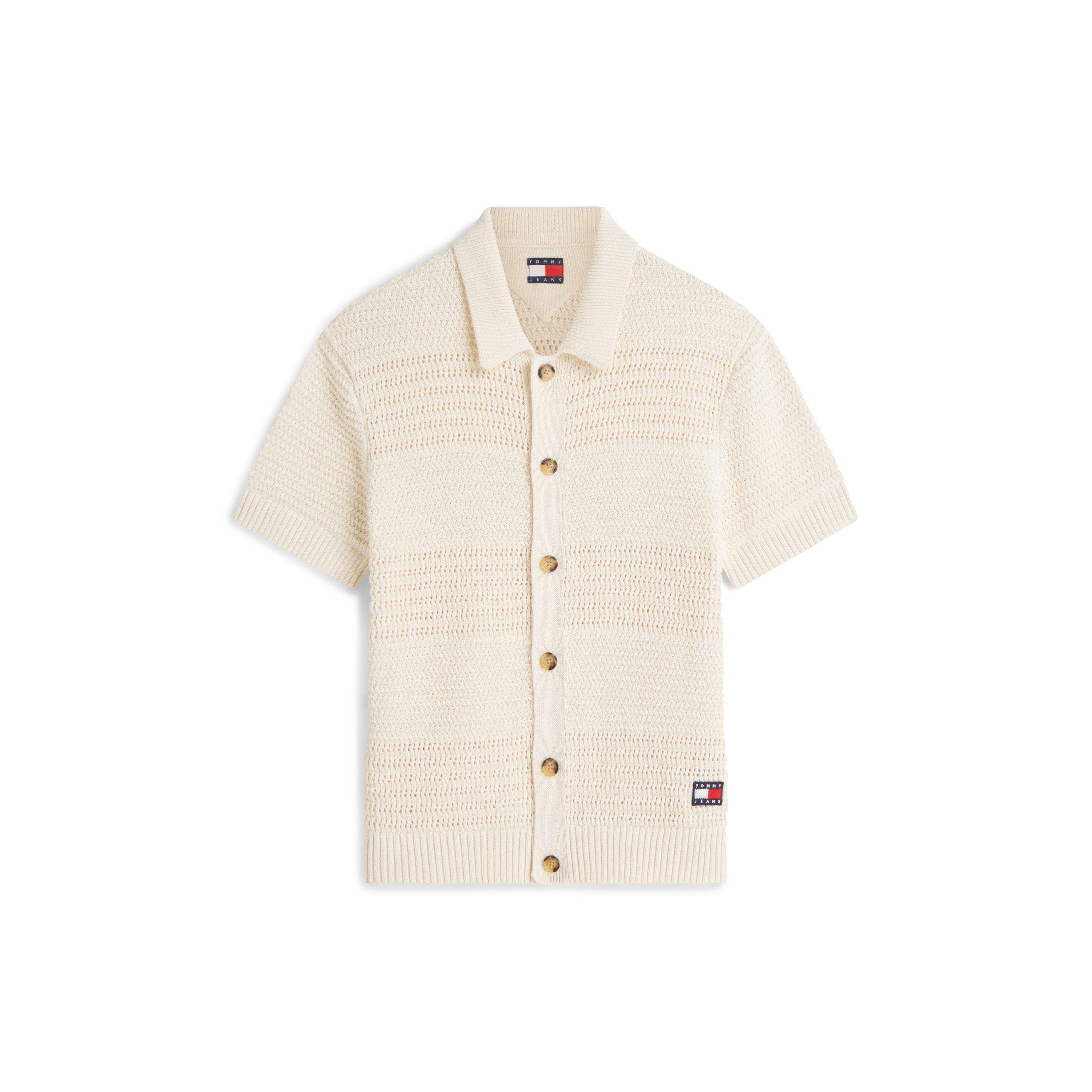 Tommy Jeans Men's Patterned Short Sleeve Shirt