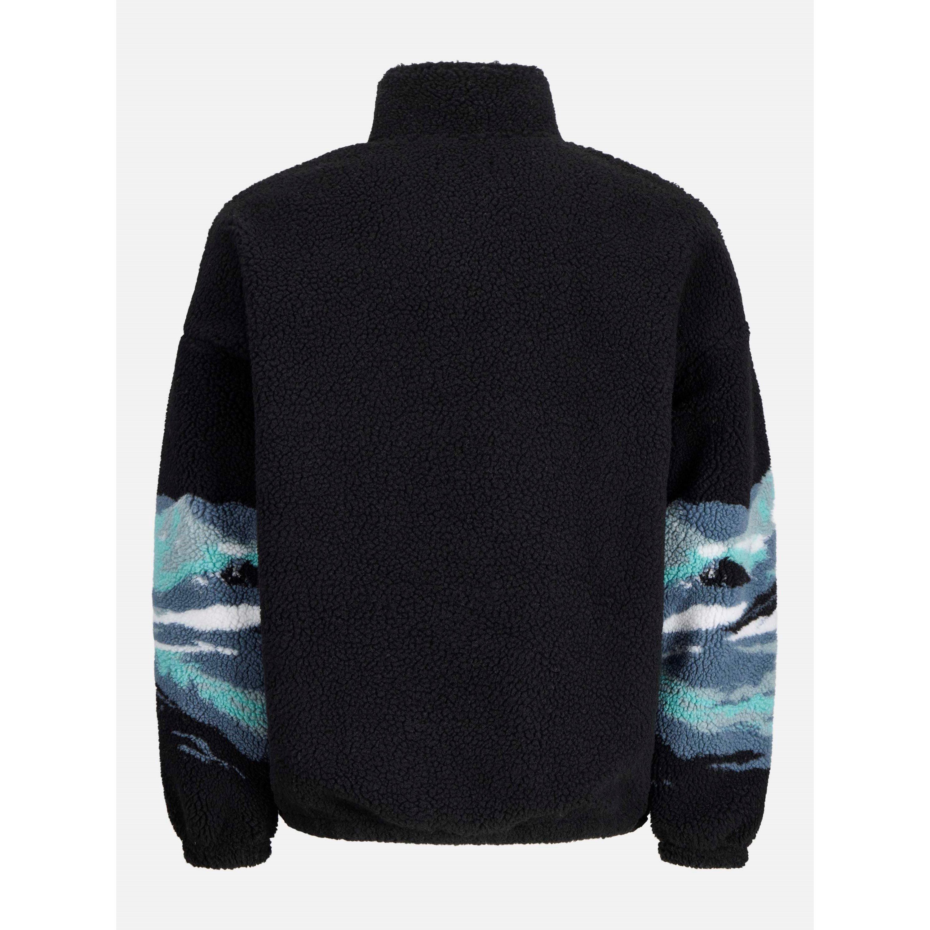 Mont noir - Jack and Jones - Bear Mountain Teddy Half Zip Top Mens - 2