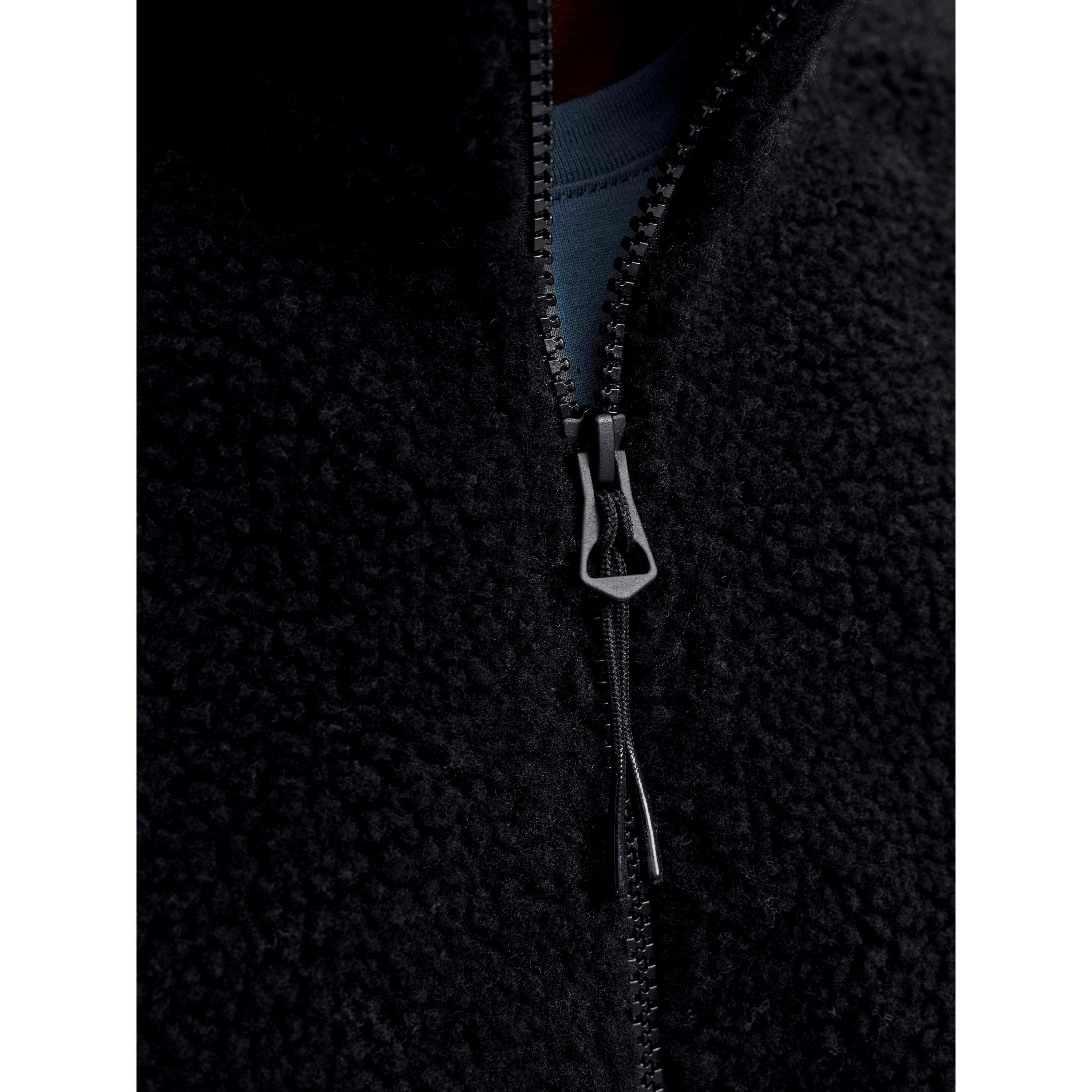 Mont noir - Jack and Jones - Bear Mountain Teddy Half Zip Top Mens - 6