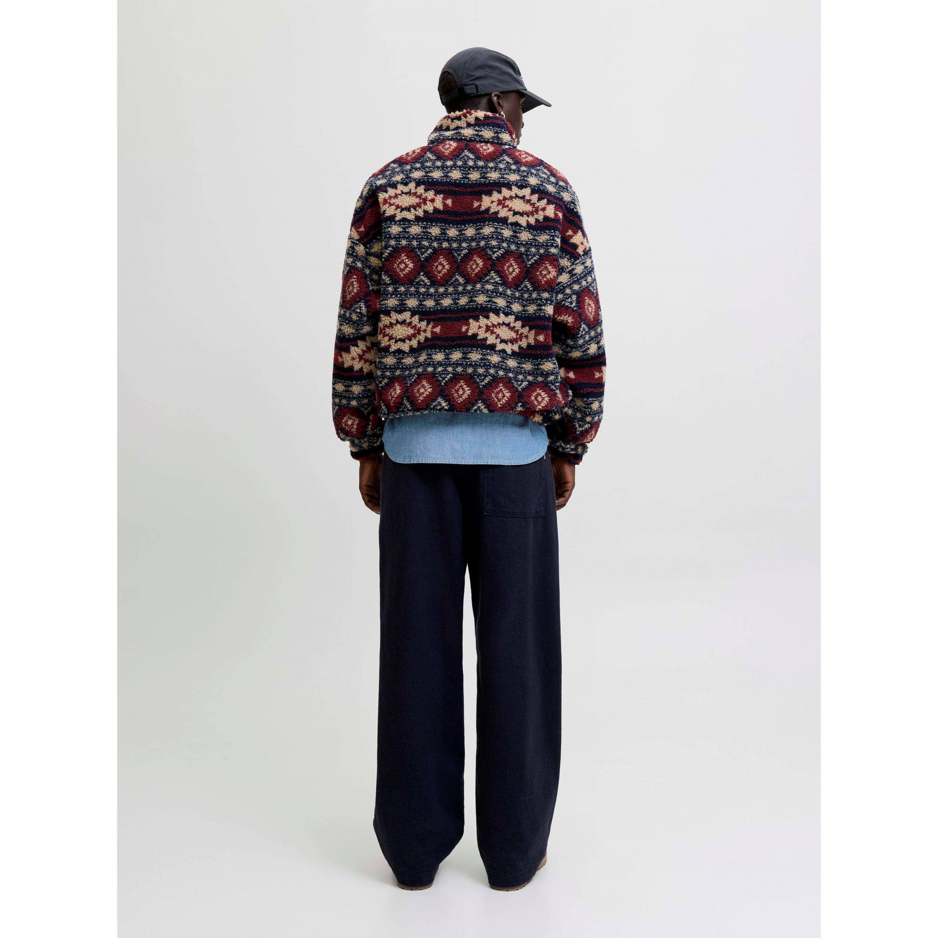 Blazer bleu marine - Jack and Jones - Eddie Teddy Half Zip Top Mens - 3