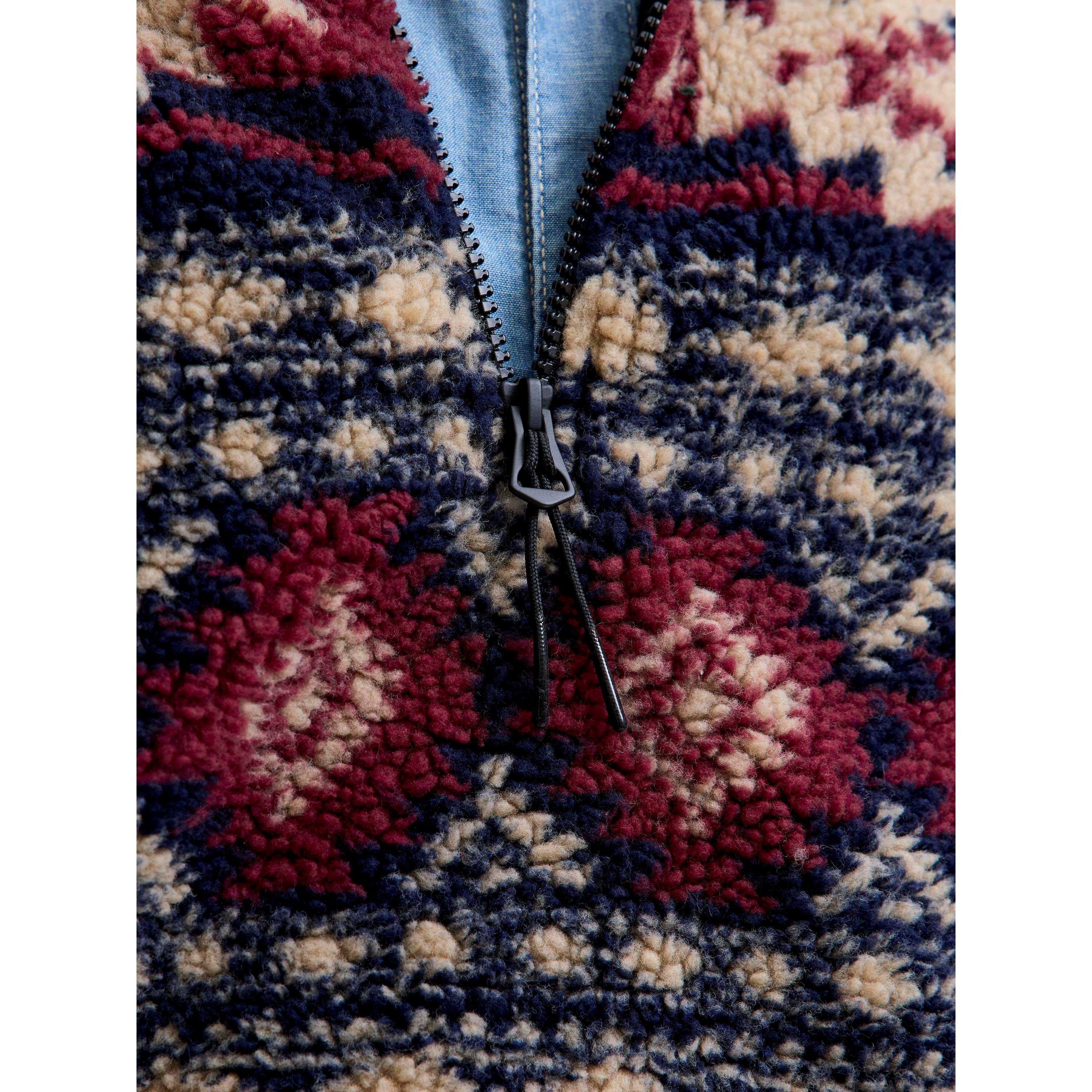 Blazer bleu marine - Jack and Jones - Eddie Teddy Half Zip Top Mens - 5