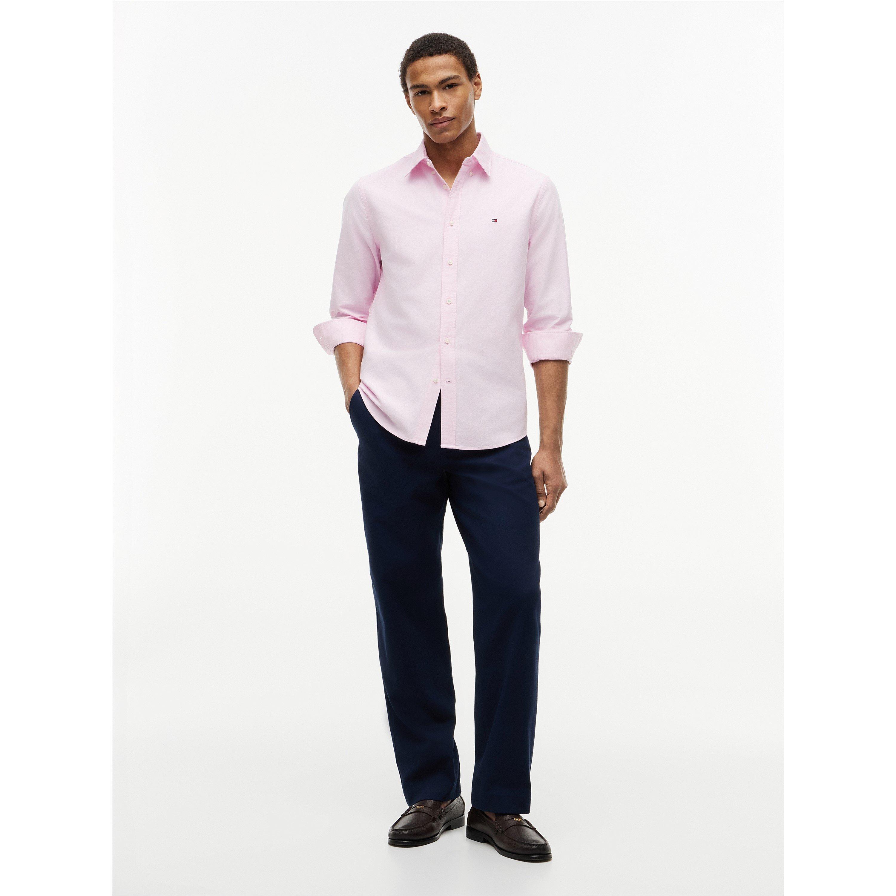Rose Petal - Tommy Hilfiger - Men's Long Sleeve Shirt - 2