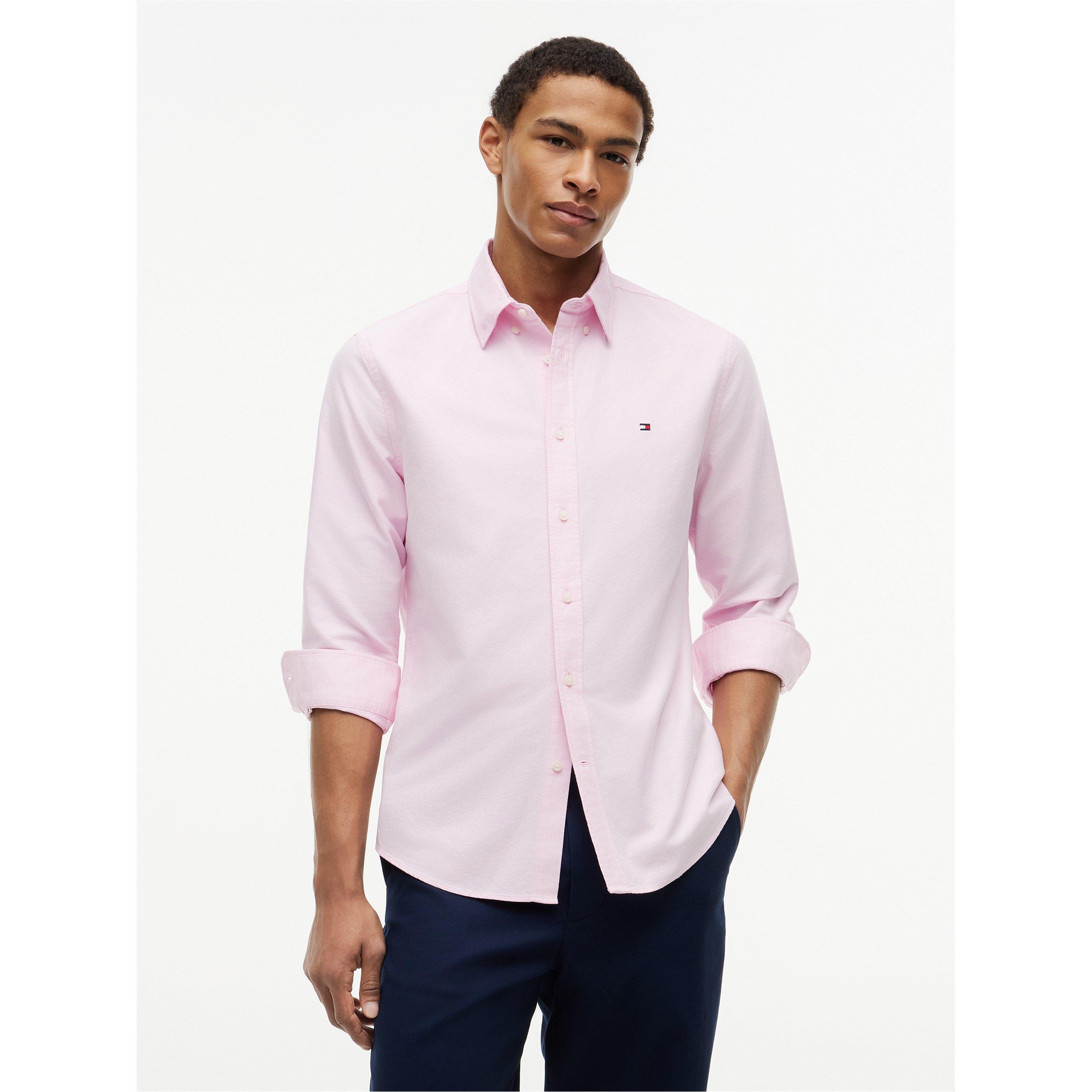 Rose Petal - Tommy Hilfiger - Men's Long Sleeve Shirt - 3