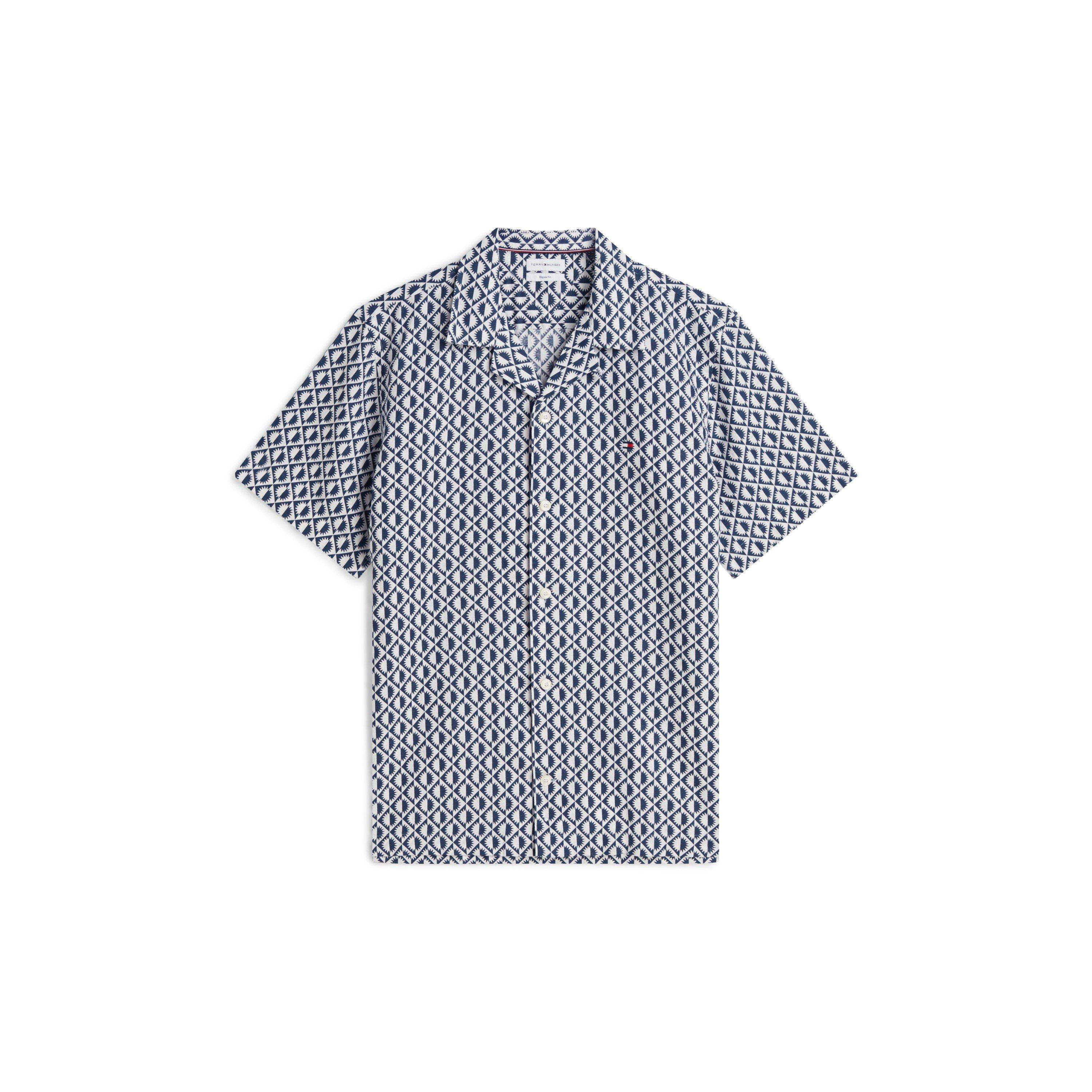 Tommy Hilfiger Men's Patterned Short Sleeve Shirt
