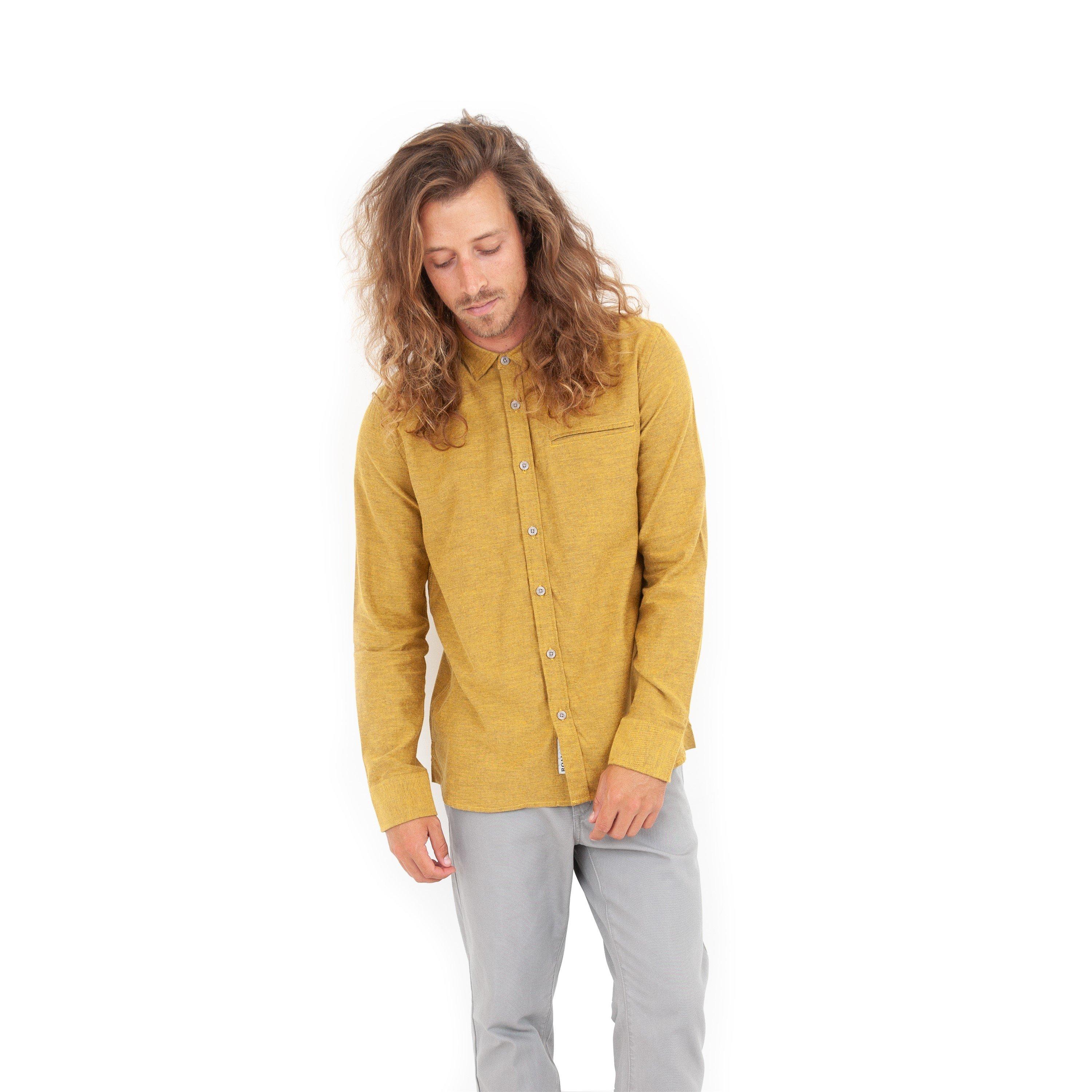 Dijon - Roamers and Seekers - Men's Willow Long Sleeve Plain Shirt - 3
