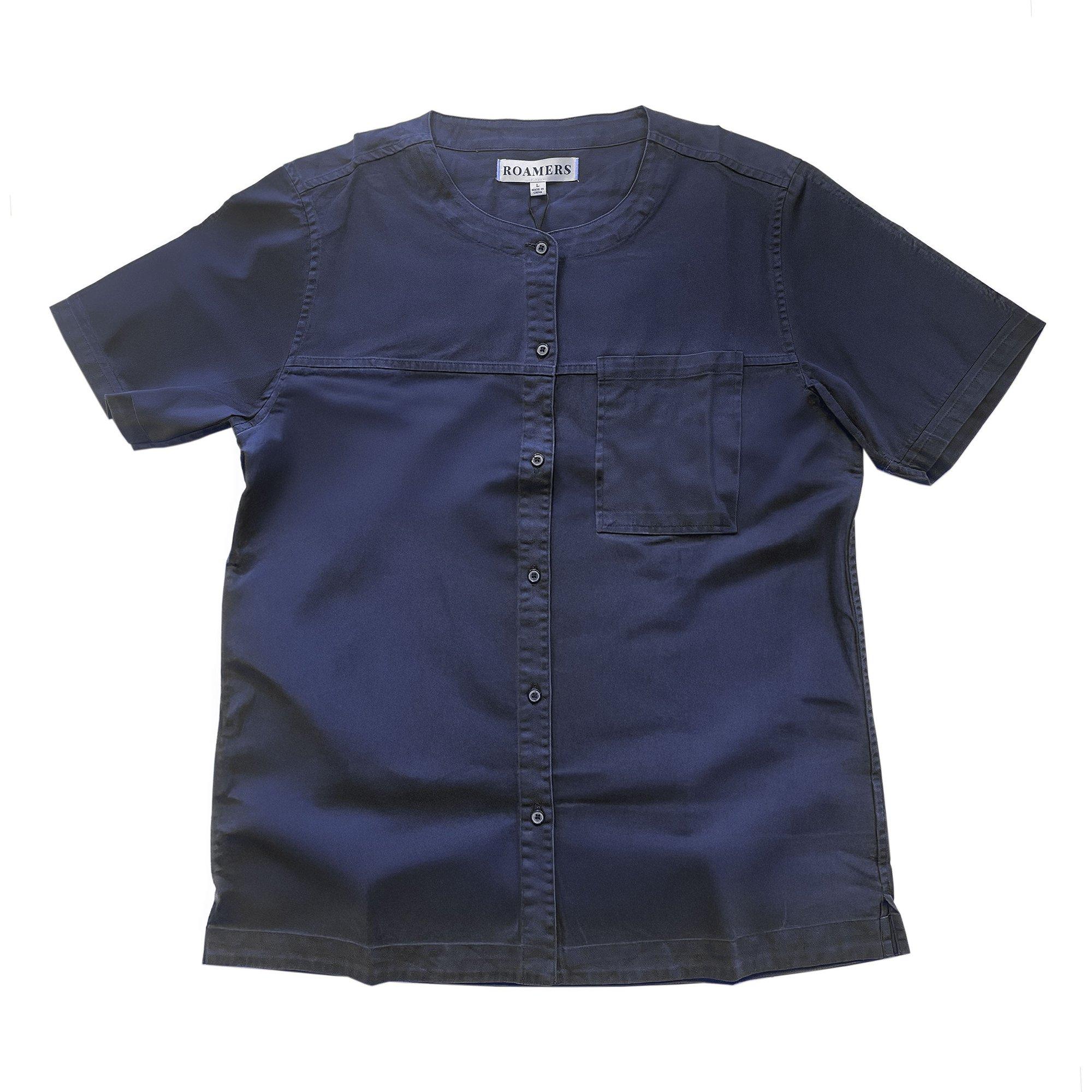 Indigo - Roamers and Seekers - Men's Handlen Short Sleeve Patterned Shirt - 1