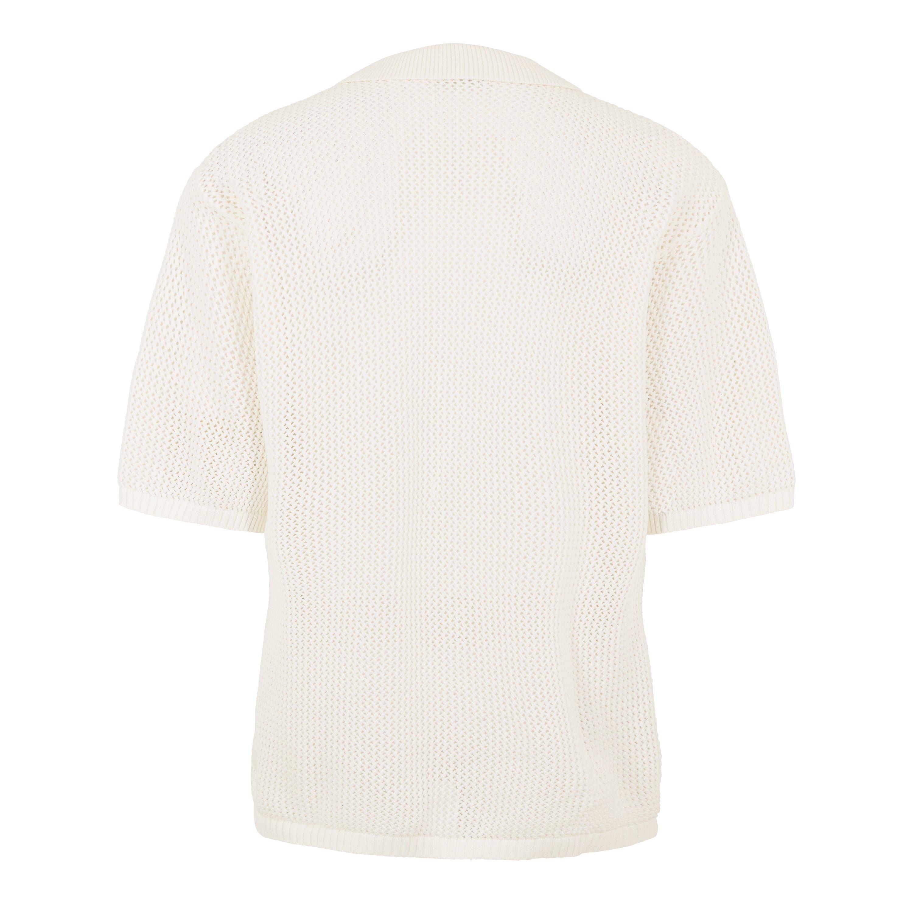 White - BELIER - Men's Short Sleeve Plain Shirt - 2