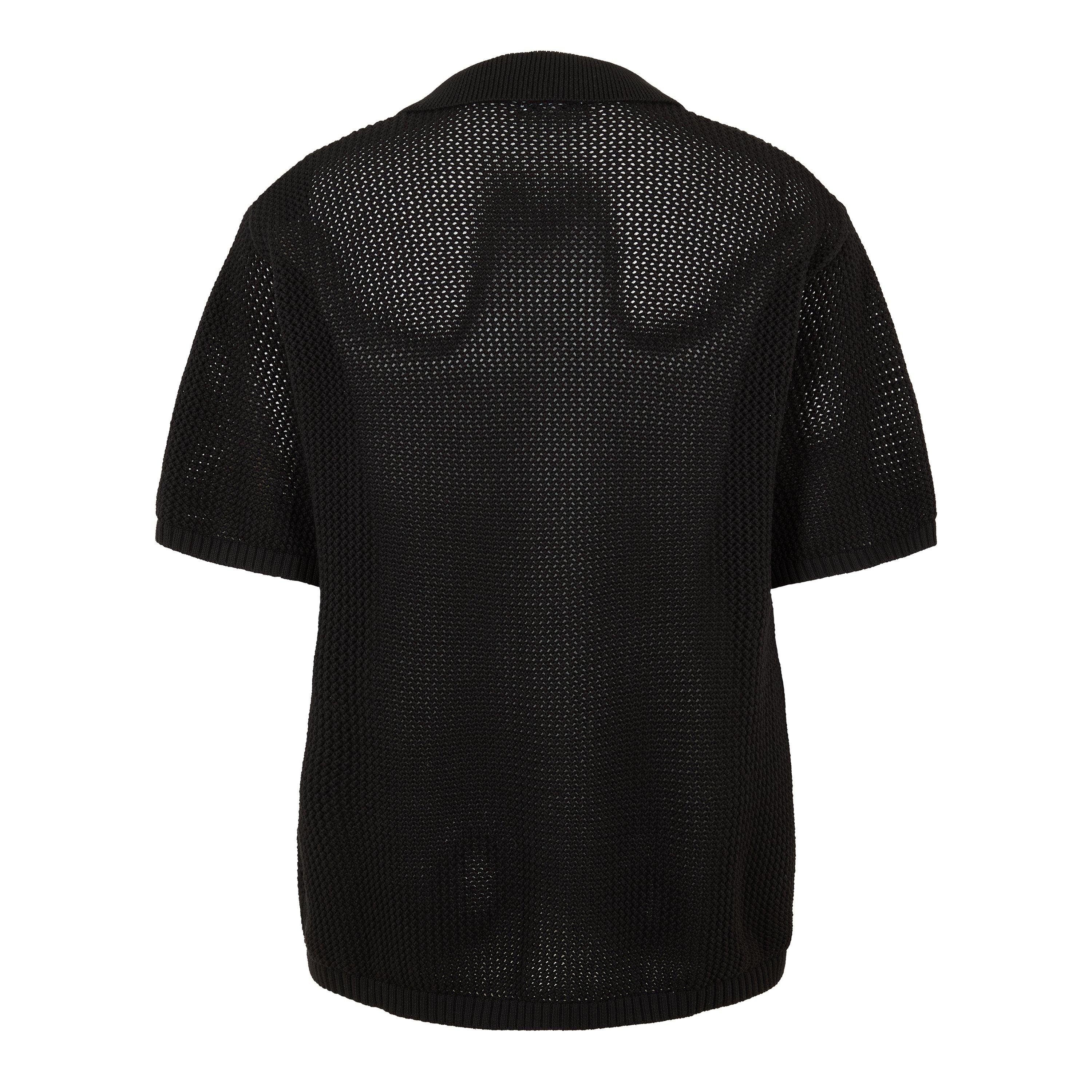 Black - BELIER - BELIER Crochet Shirt Sn63 - 2