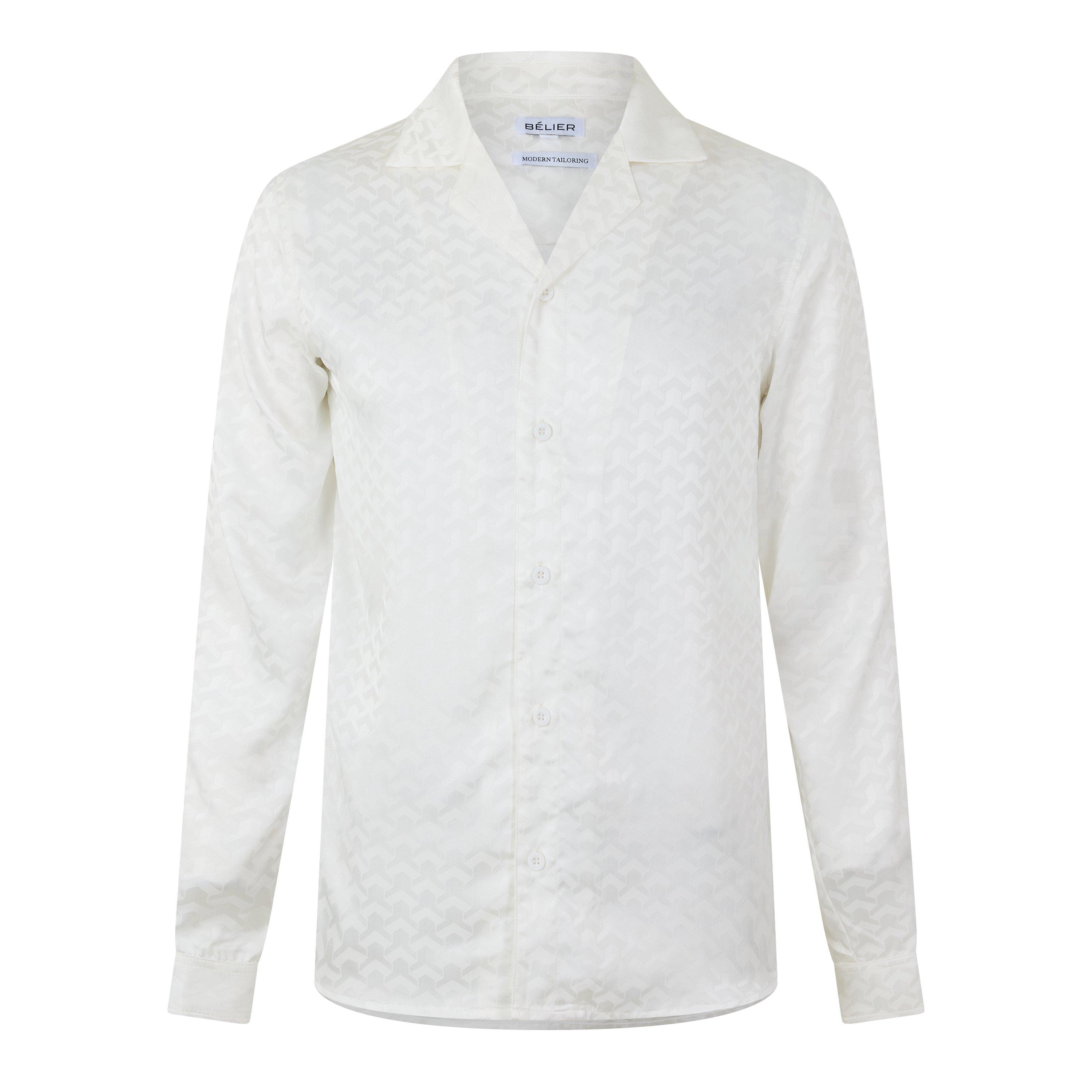 BELIER Men's Long Sleeve Patterned Shirt
