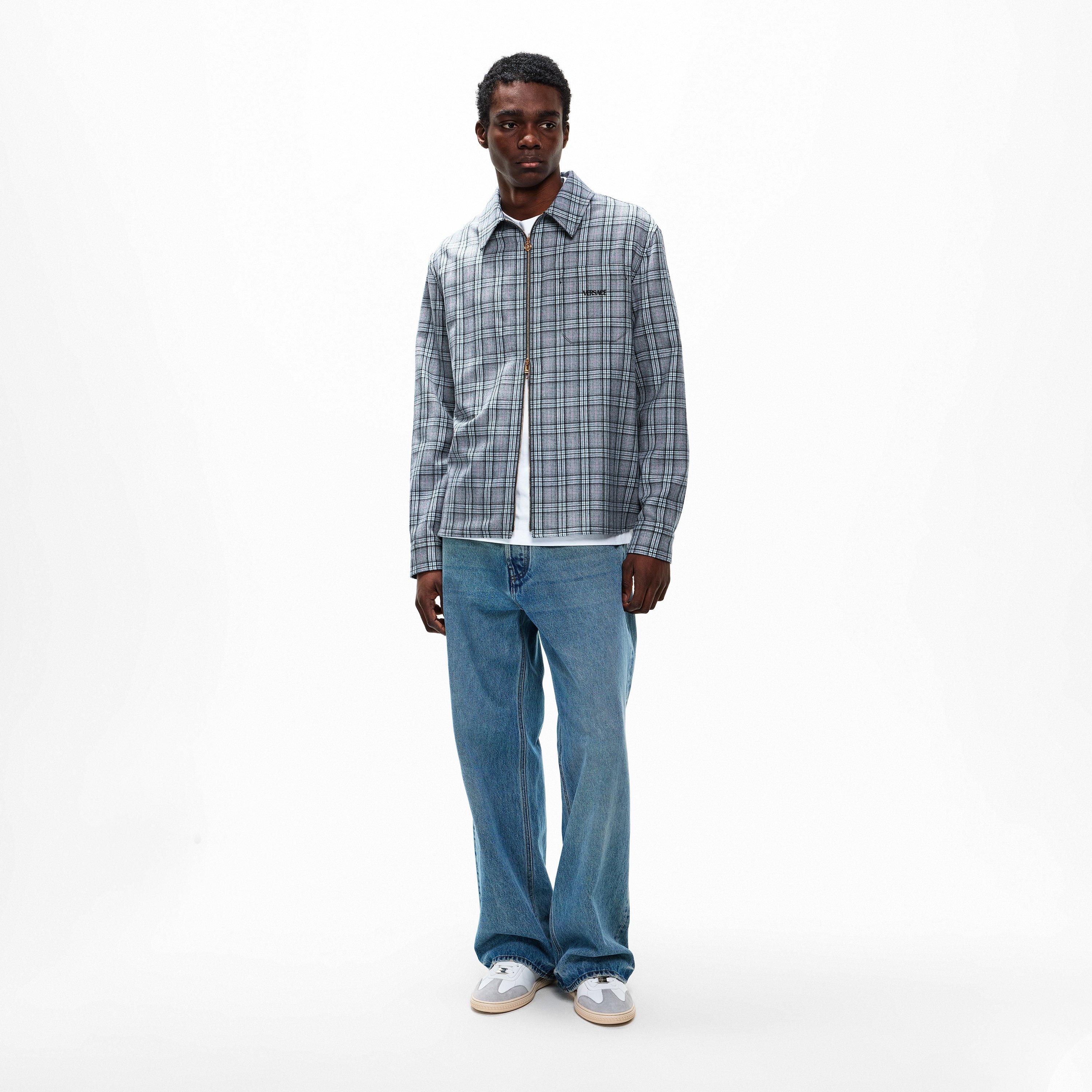 Midnight Blue - Versace - Men's Long Sleeve Patterned Shirt - 5