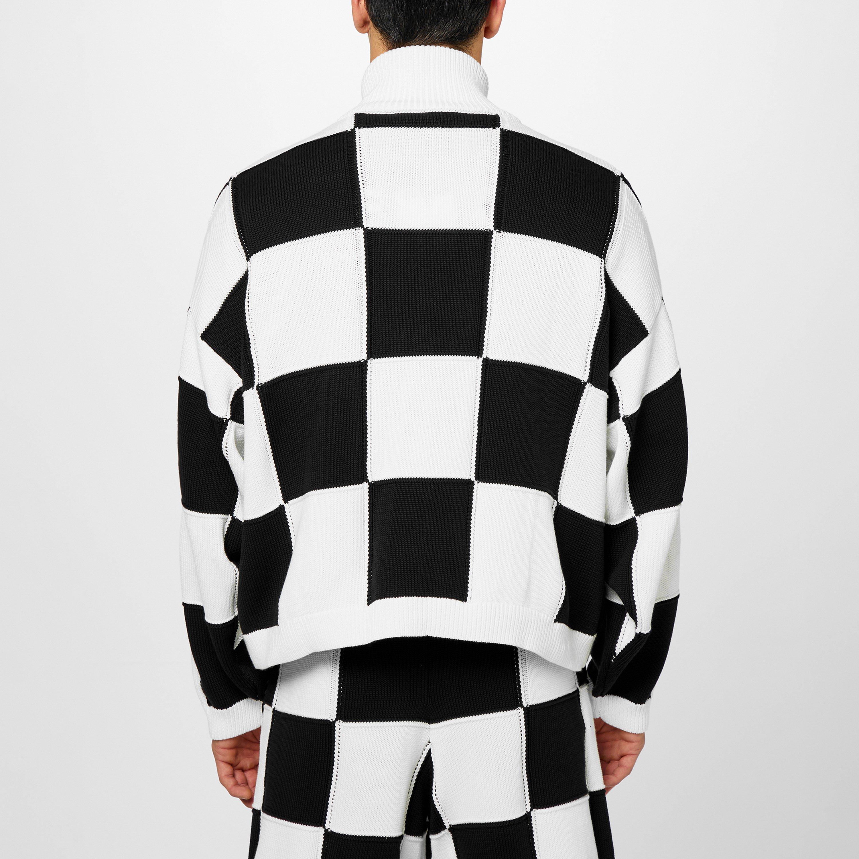 Black/White - Cole Buxton - Check Track Jacket - 3