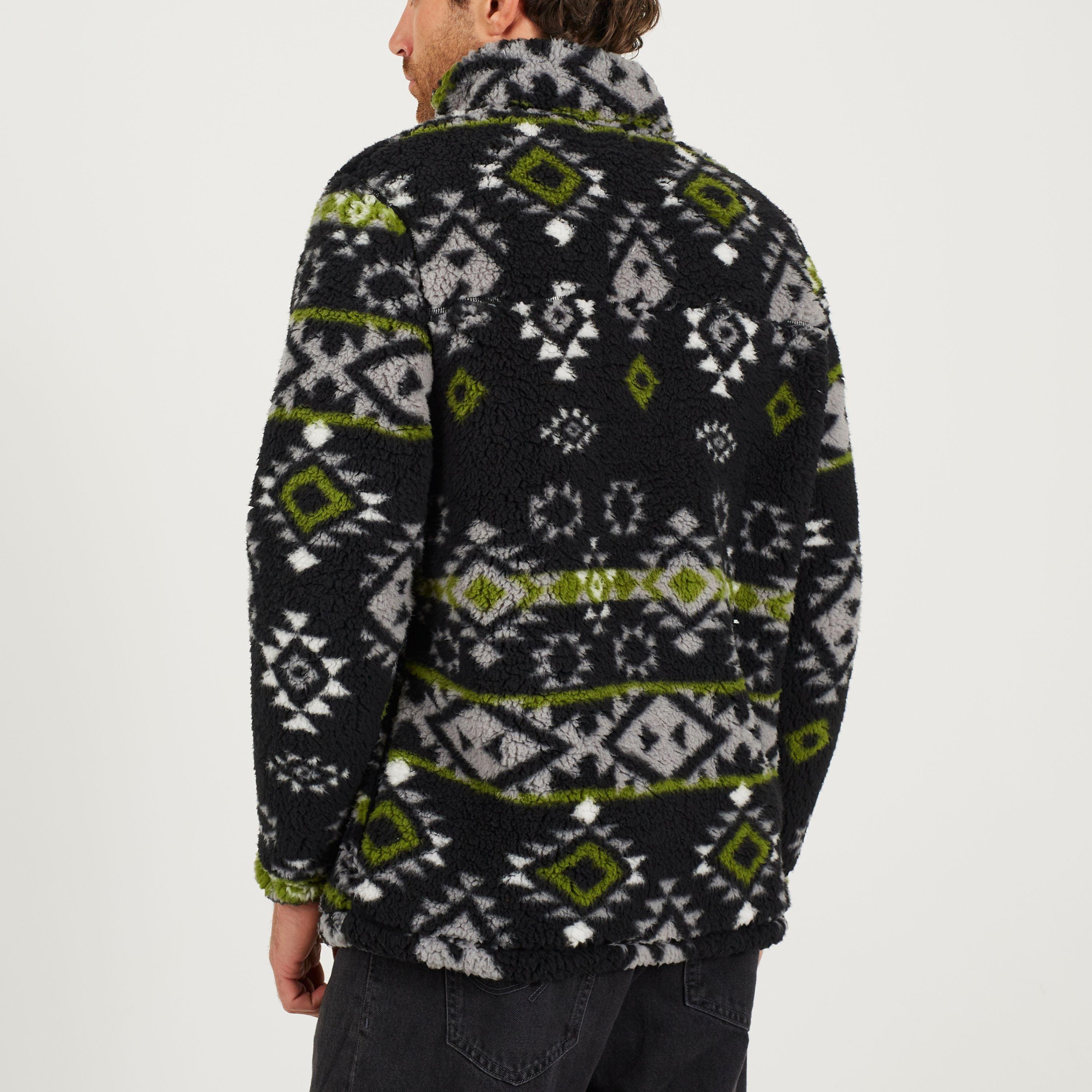 Blk Spong/Green - Brave Soul - quarter Zip Sweat Sn62 - 2