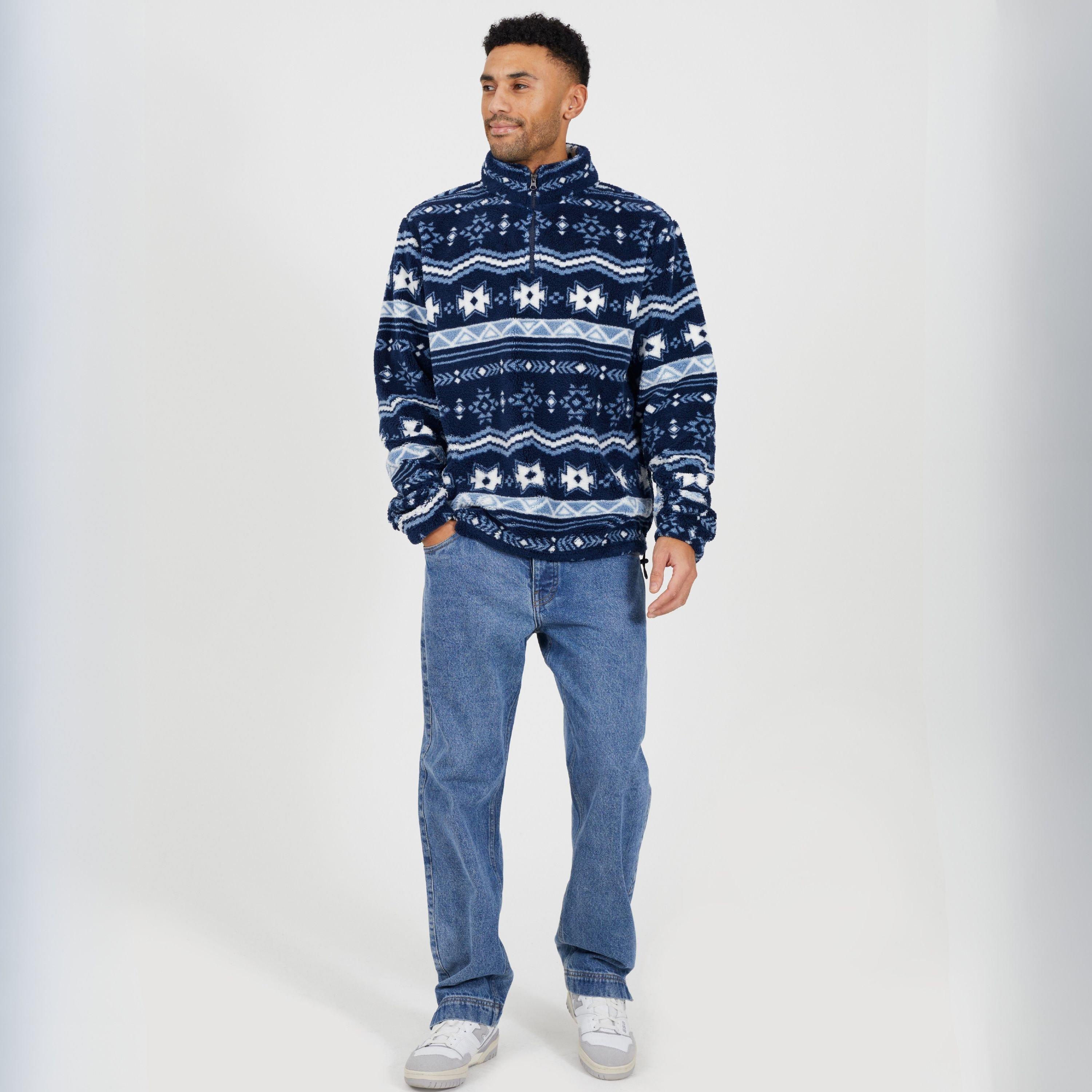 Marine/Multi - Brave Soul - Quarter Zip Sn62 - 4