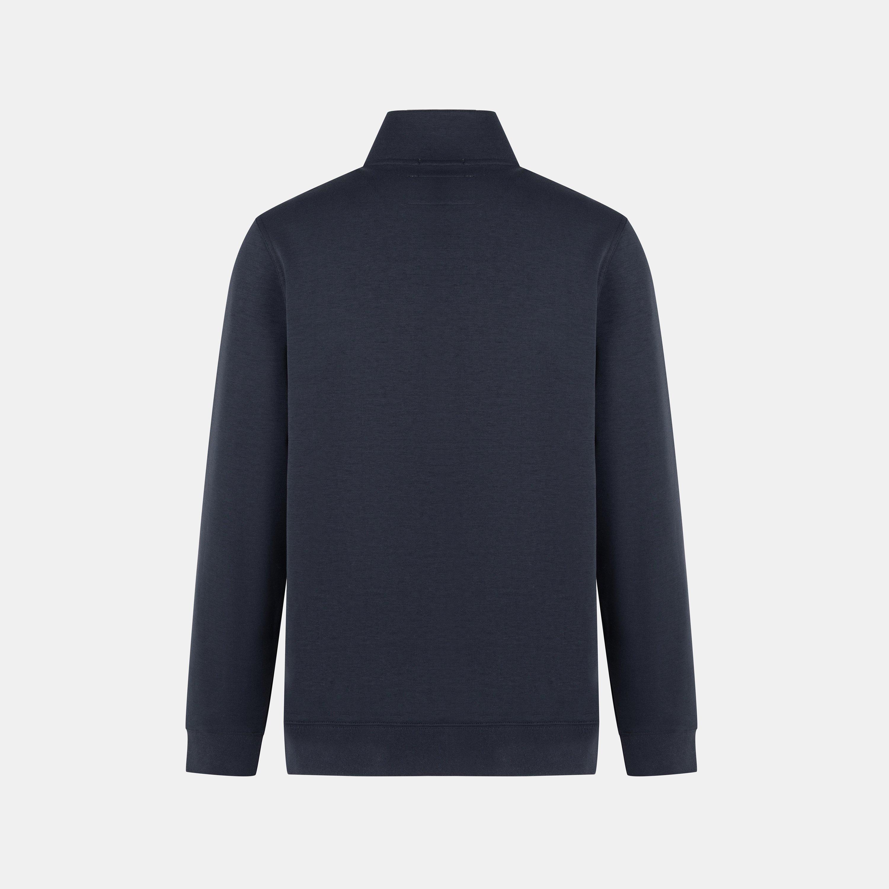 Navy - Jack Wills - JW Interlock 1/4 Zip Mens - 2