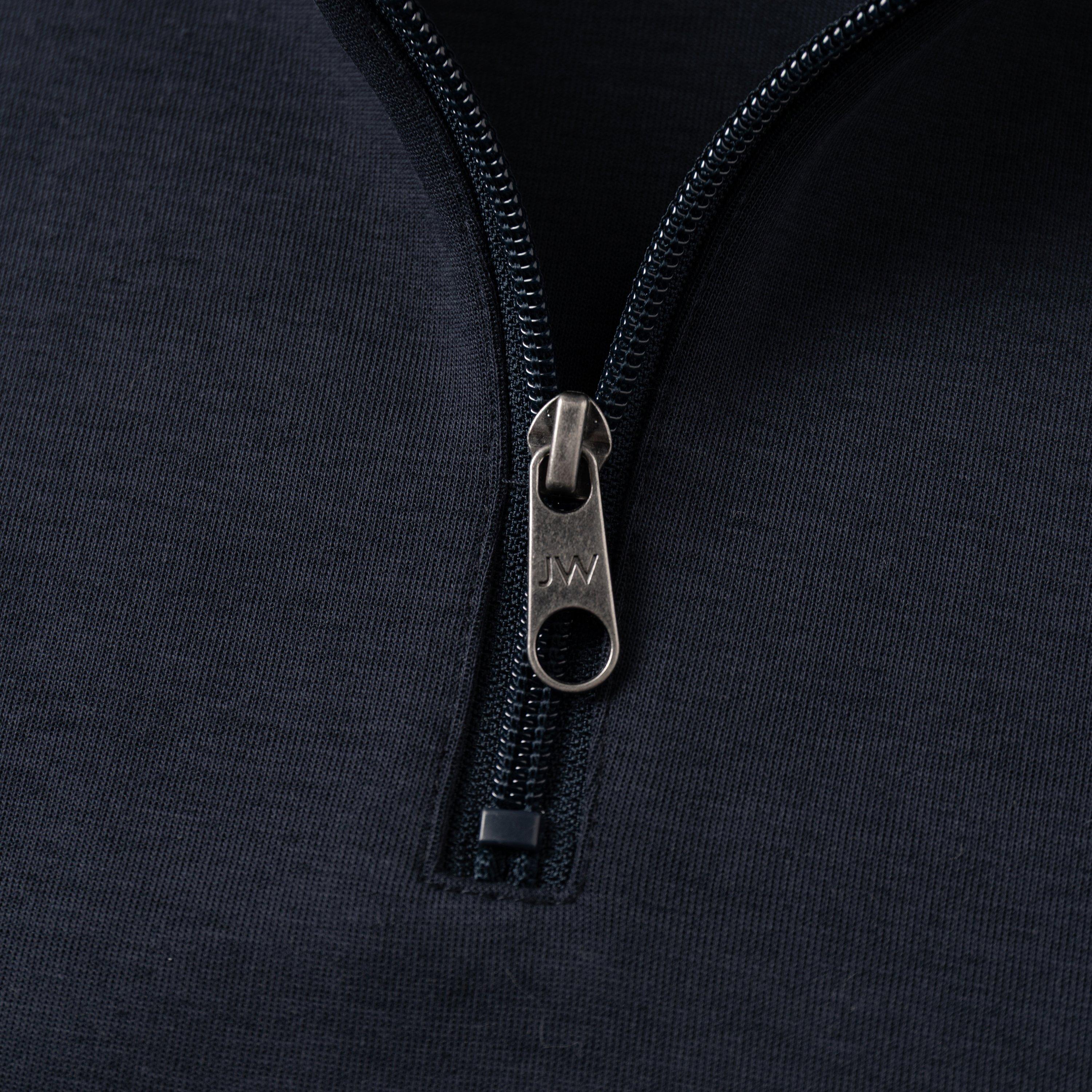 Navy - Jack Wills - JW Interlock 1/4 Zip Mens - 4