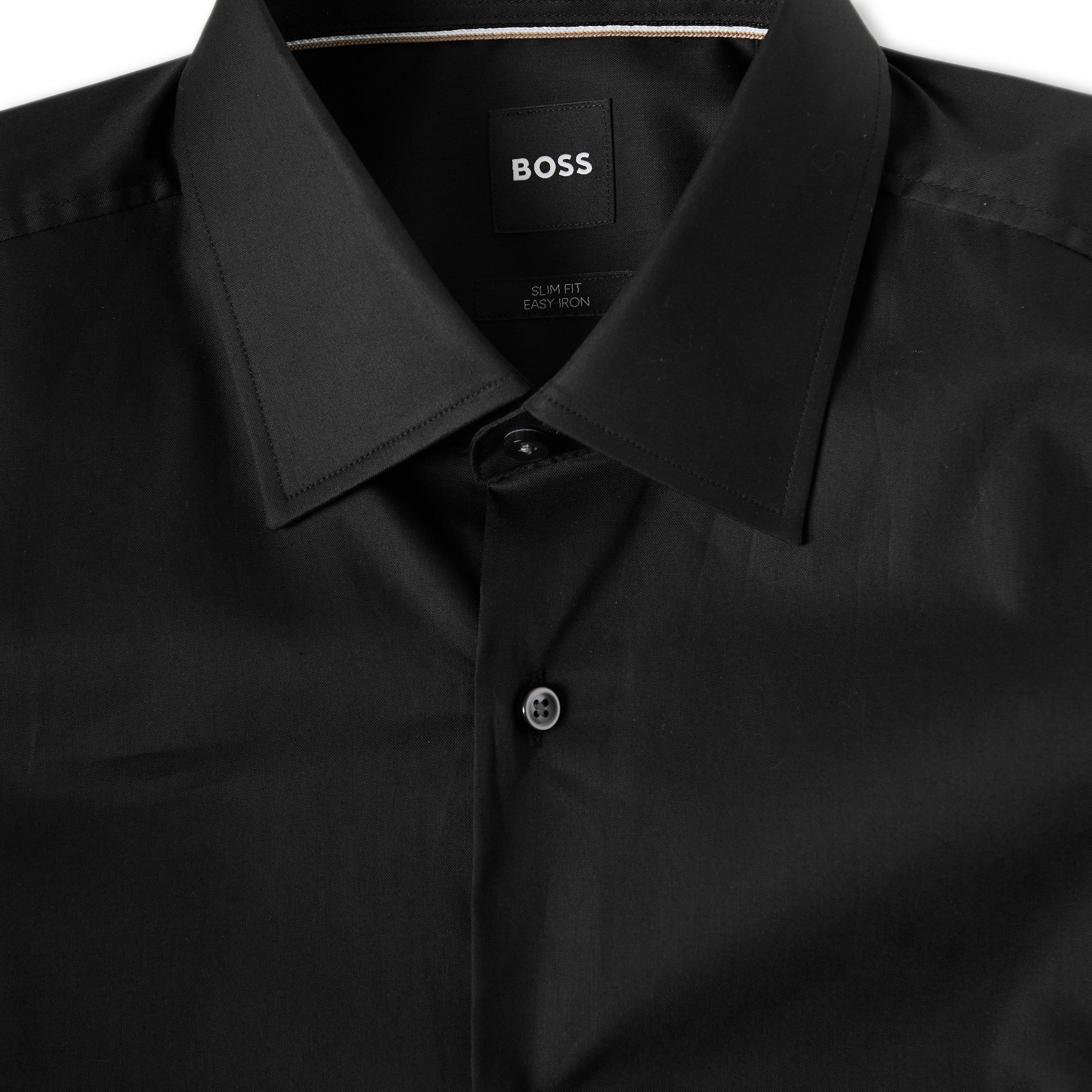 Black - Boss - Men's H Hank Kent Long Sleeve Oxford Shirt - 3