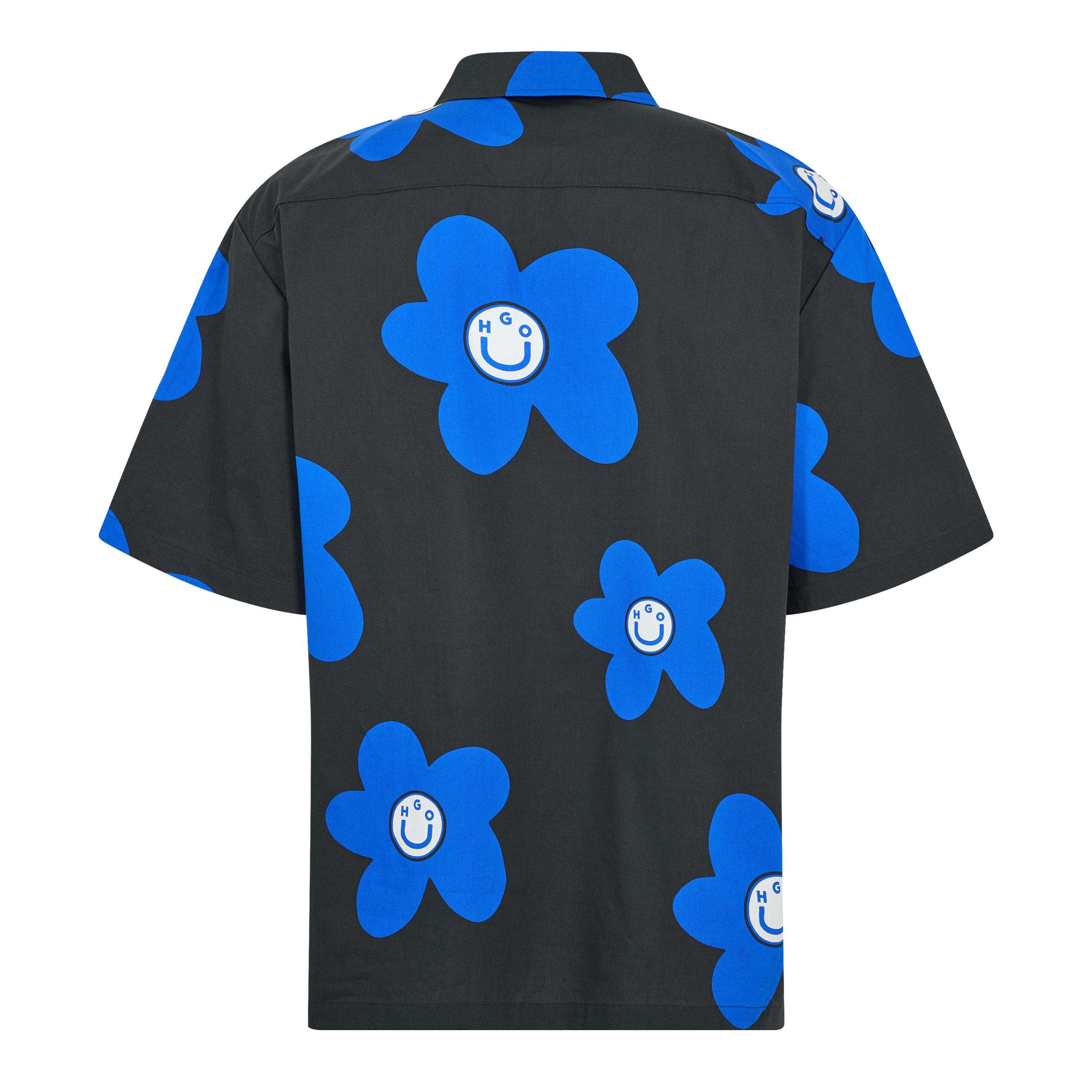 Black - Hugo - Eligino 10259381 01 Patterned Shirt Mens - 2