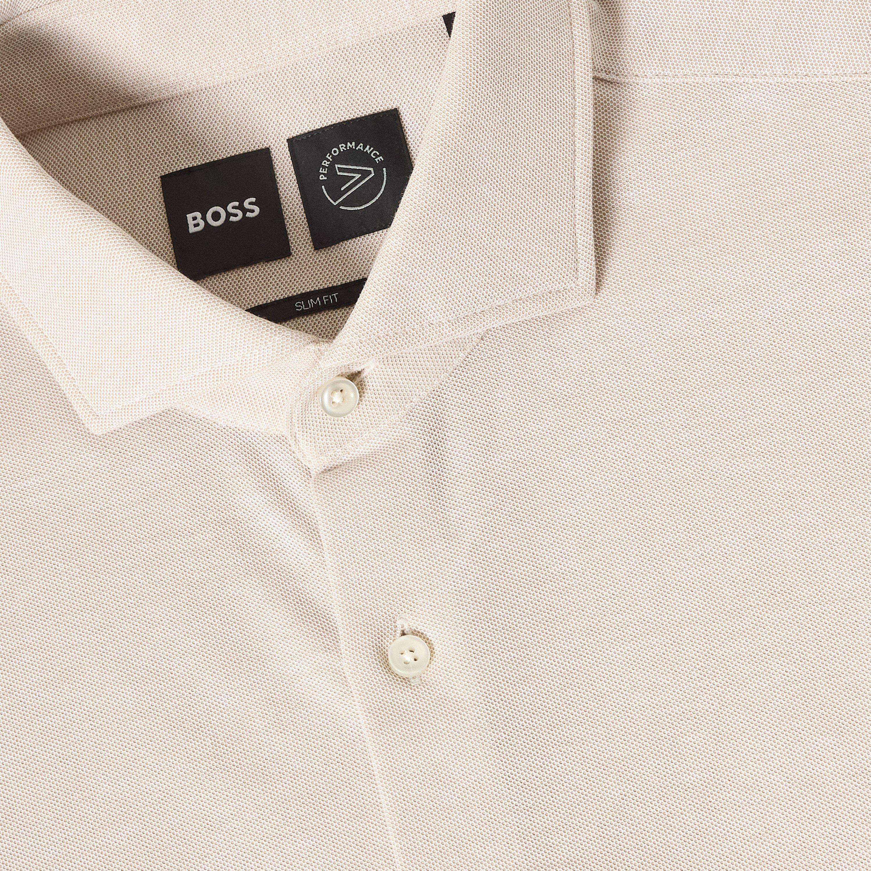 Light Beige - Boss - P-Hank-Spread-243 10262046 01 Oxford Shirt Mens - 3