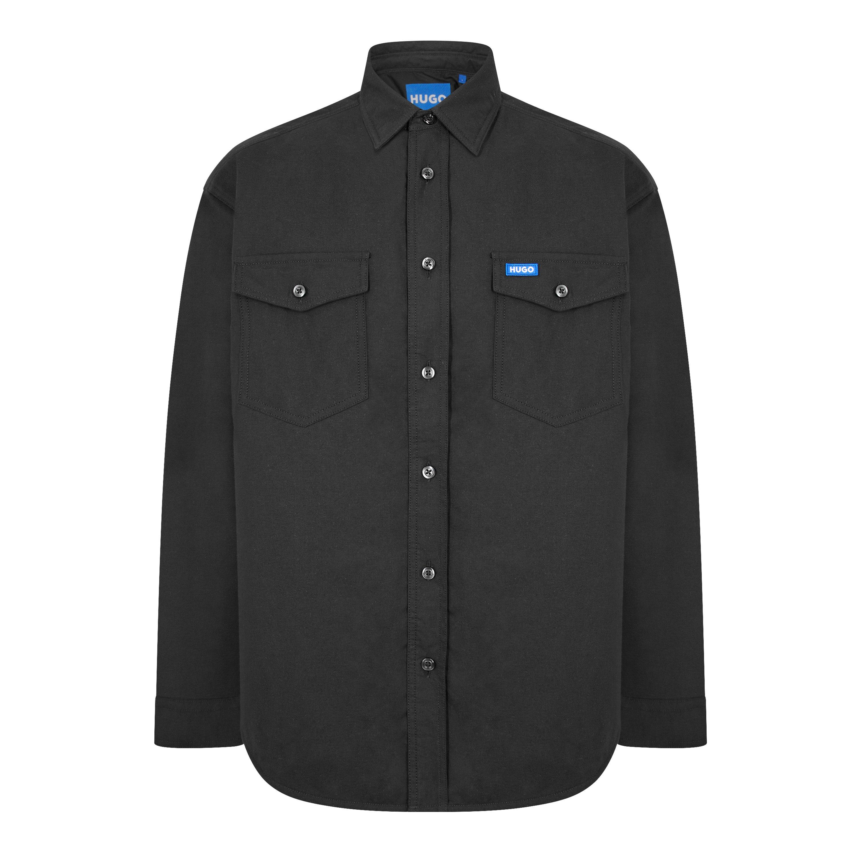 Hugo Men's Ebad Long Sleeve Overshirt - Black - S