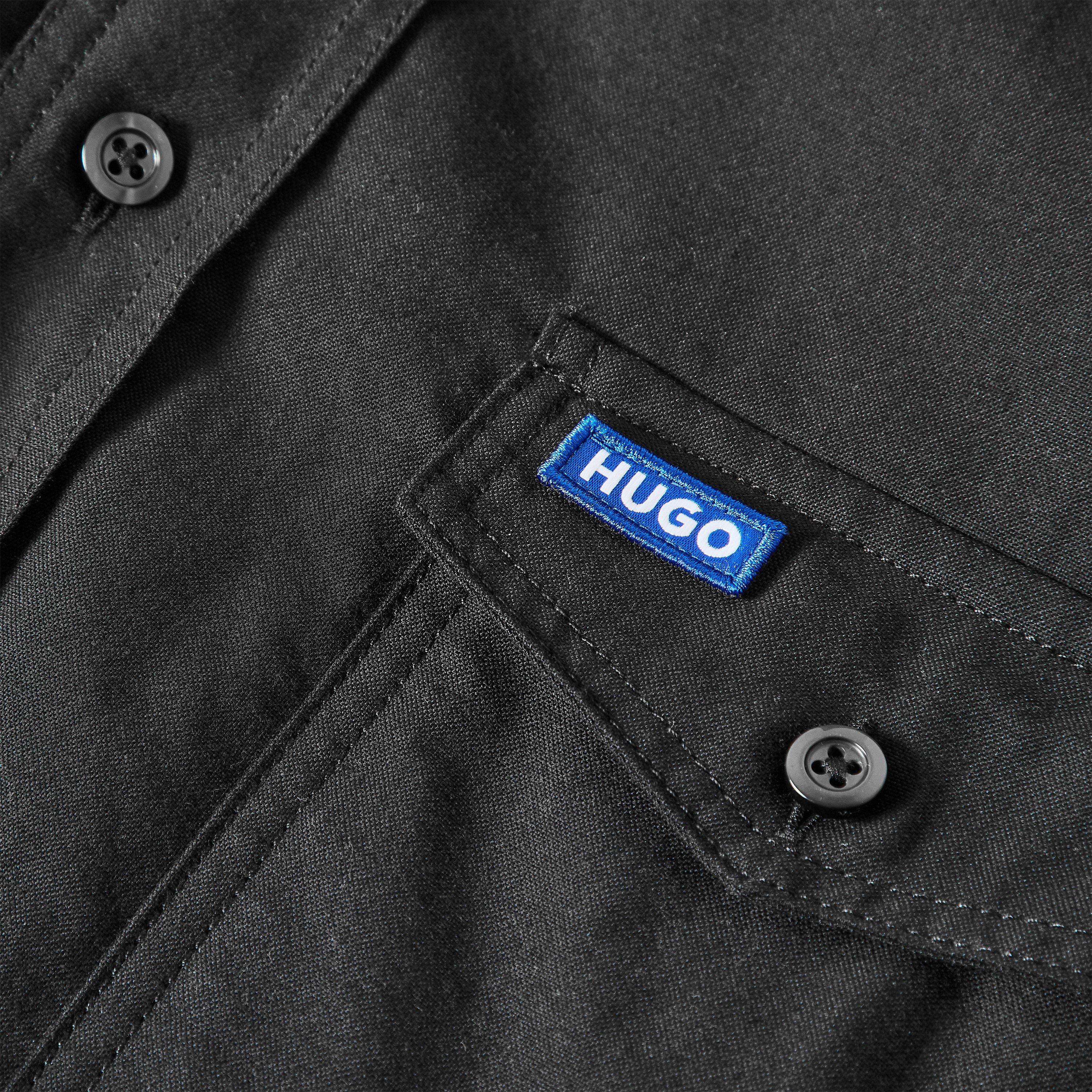 Black - Hugo - Men's Ebad Long Sleeve Overshirt - 3