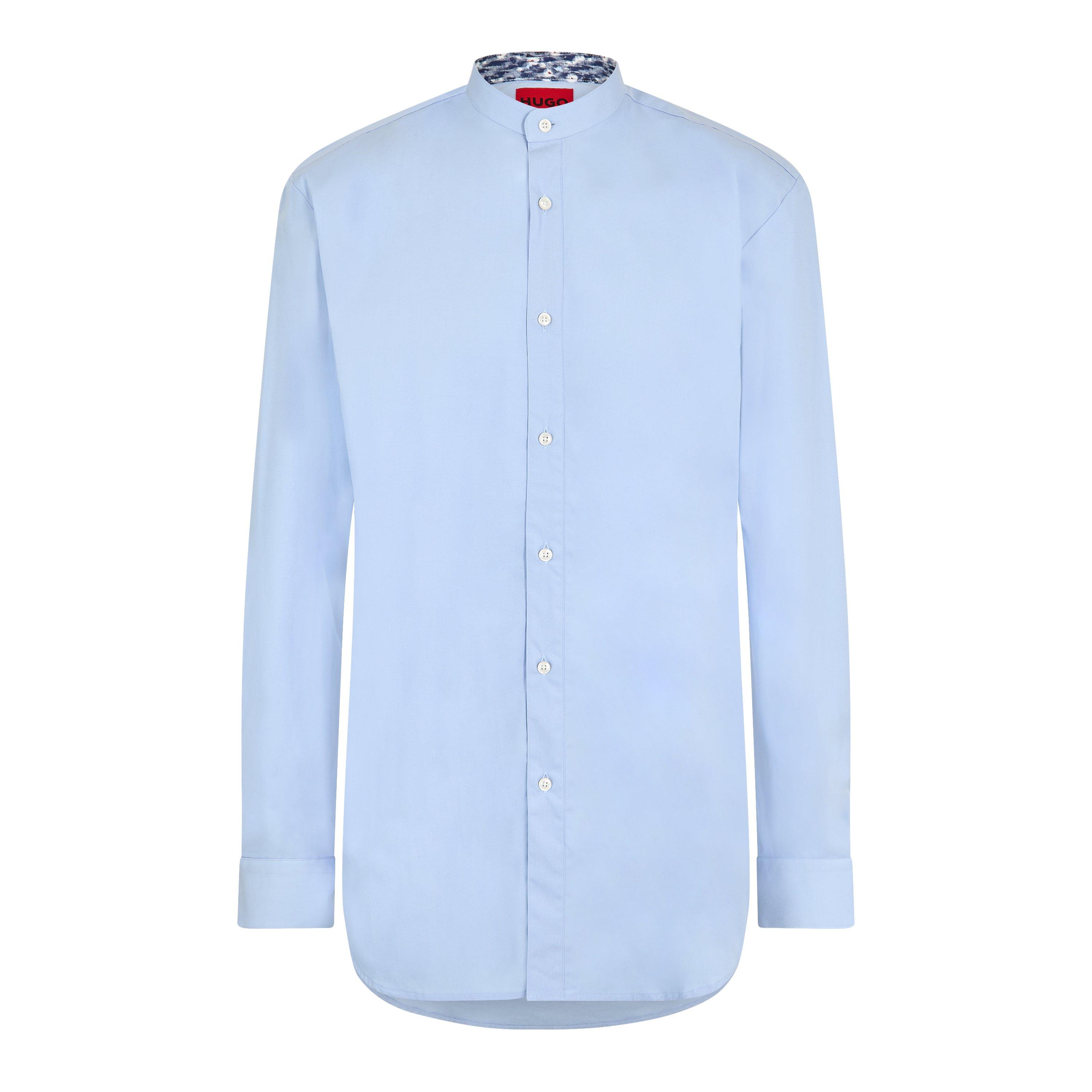 Pastel Blue - Hugo - Men's Kaleb 101 Long Sleeve Oxford Shirt - 1