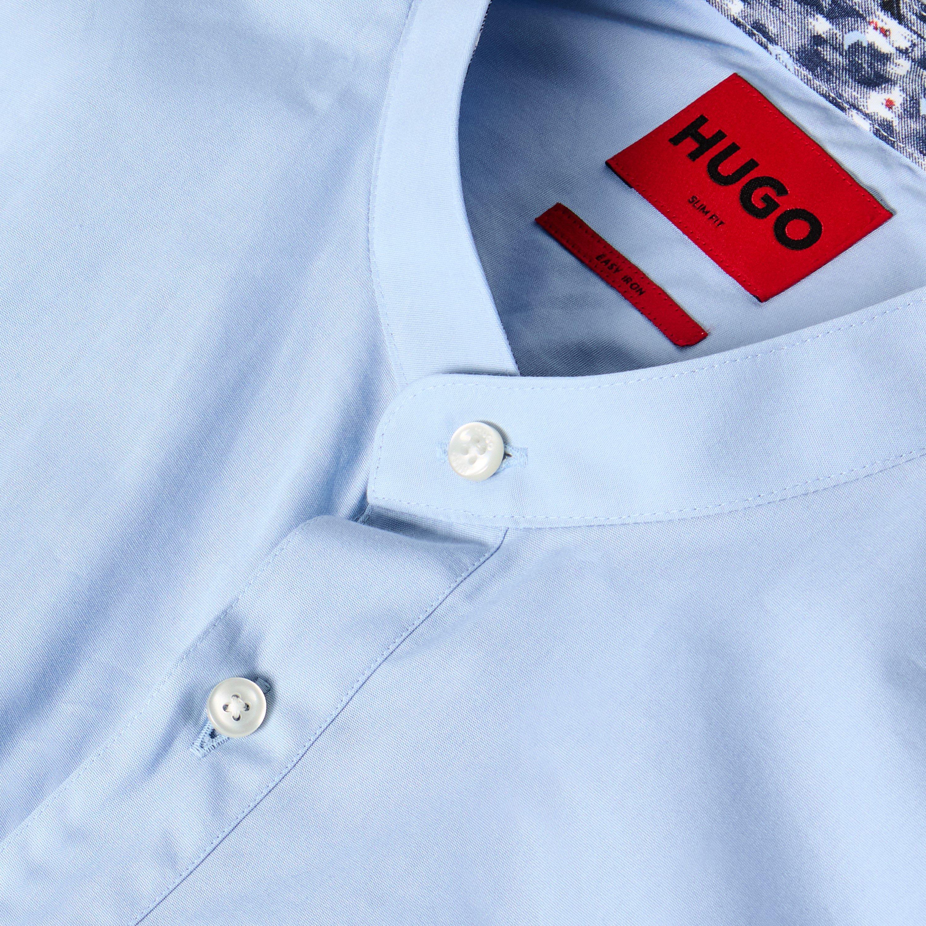 Pastel Blue - Hugo - Men's Kaleb 101 Long Sleeve Oxford Shirt - 3