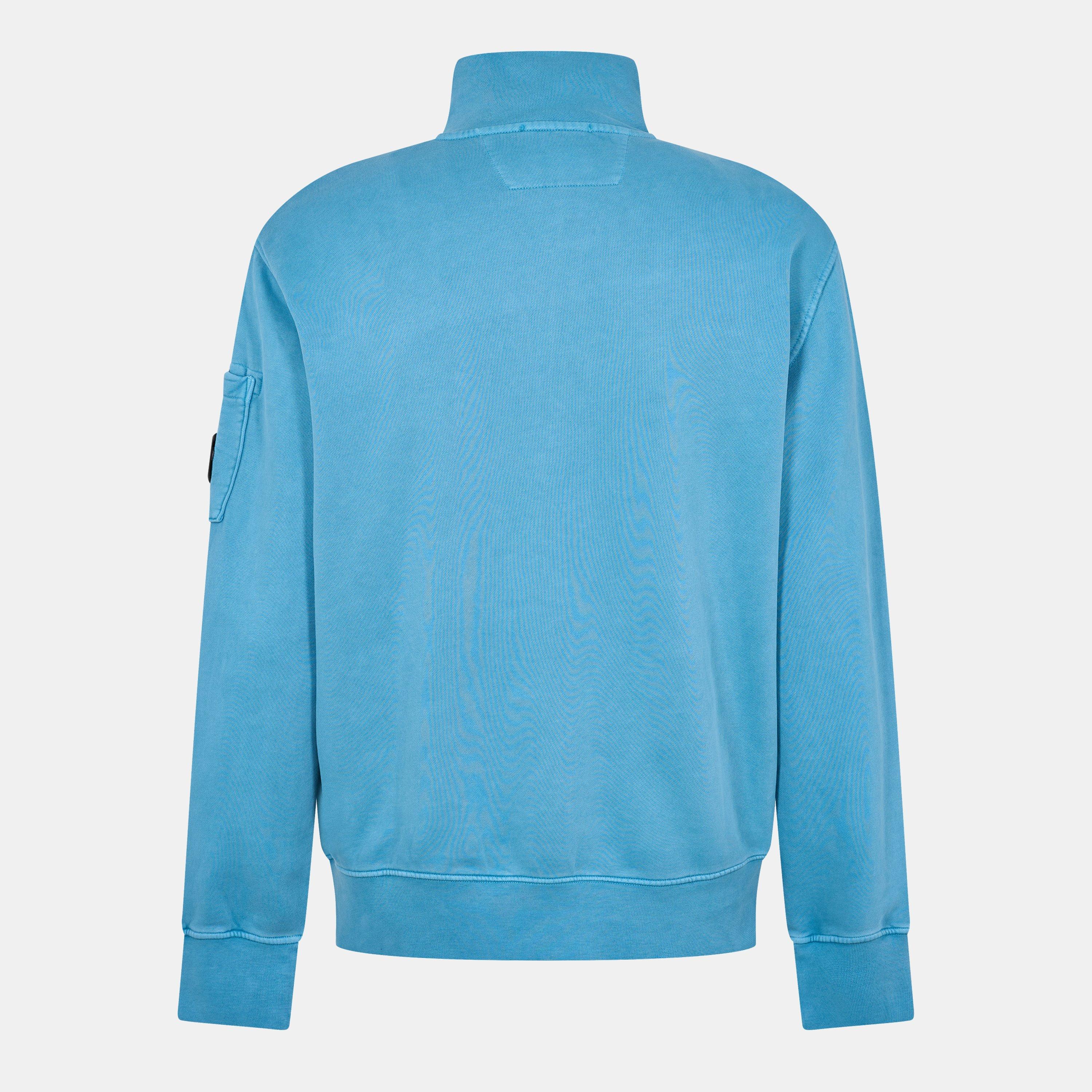 Aegean Blue 815 - CP Company - CP quarter Zip Sweat Sn62 - 2