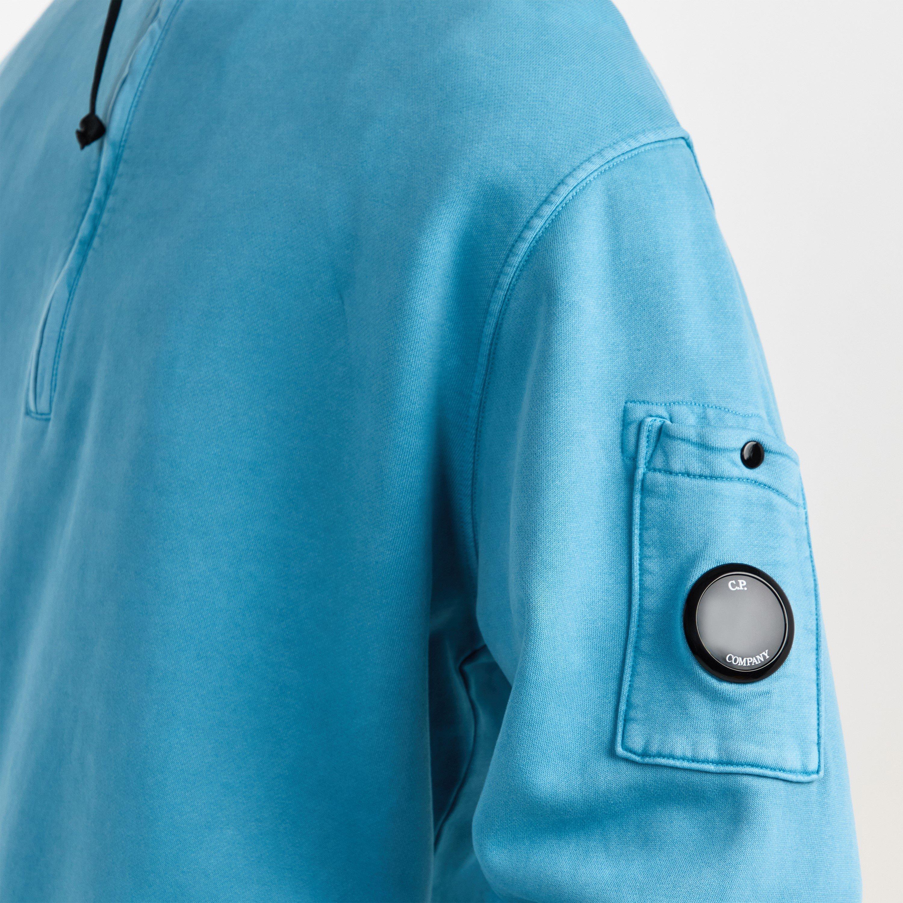 Aegean Blue 815 - CP Company - CP quarter Zip Sweat Sn62 - 5