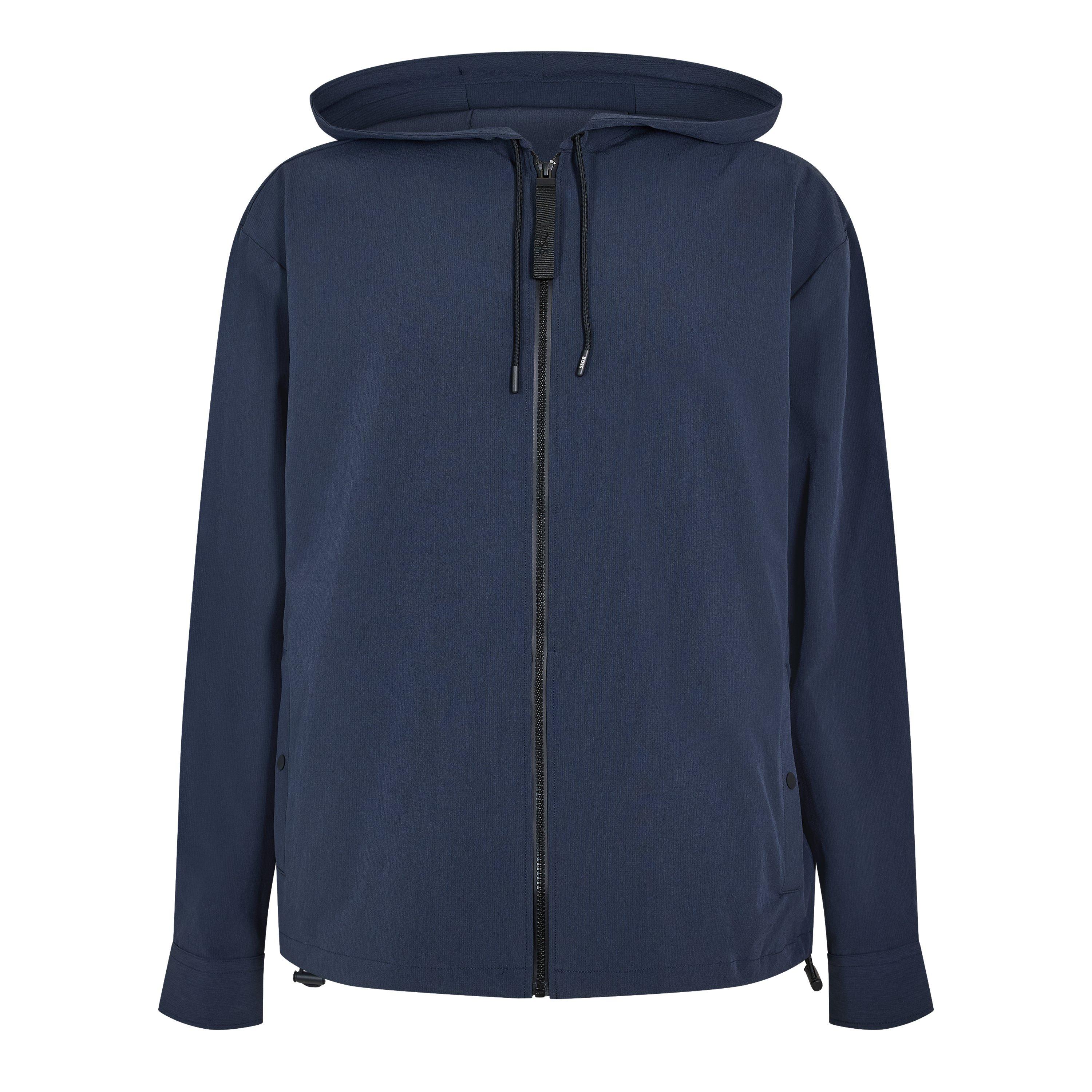 Boss Men's Olson Hood Long Sleeve Oxford Shirt - Dark Blue - 2XL