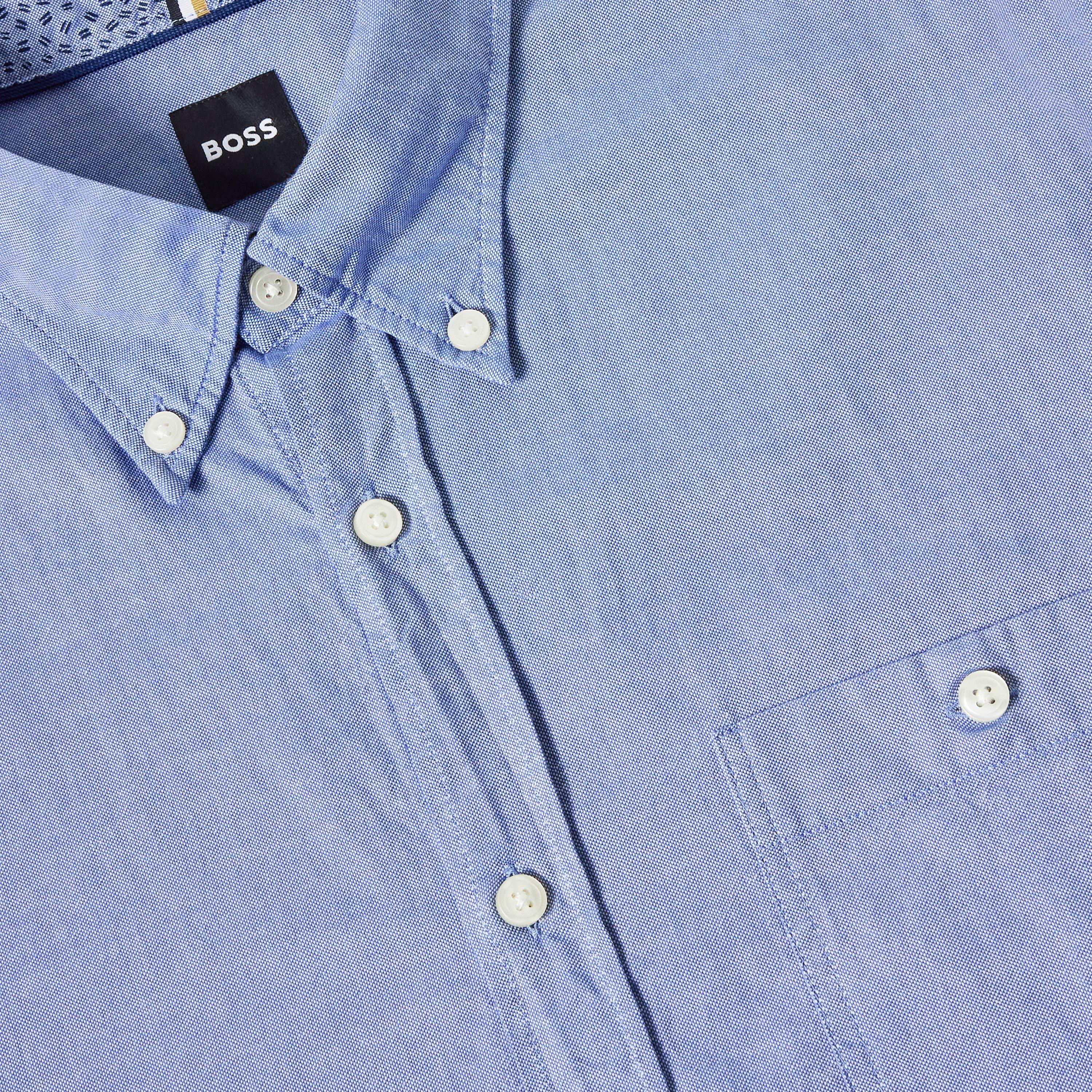 Open Blue - Boss - Men's Long Sleeve Oxford Shirt - 3