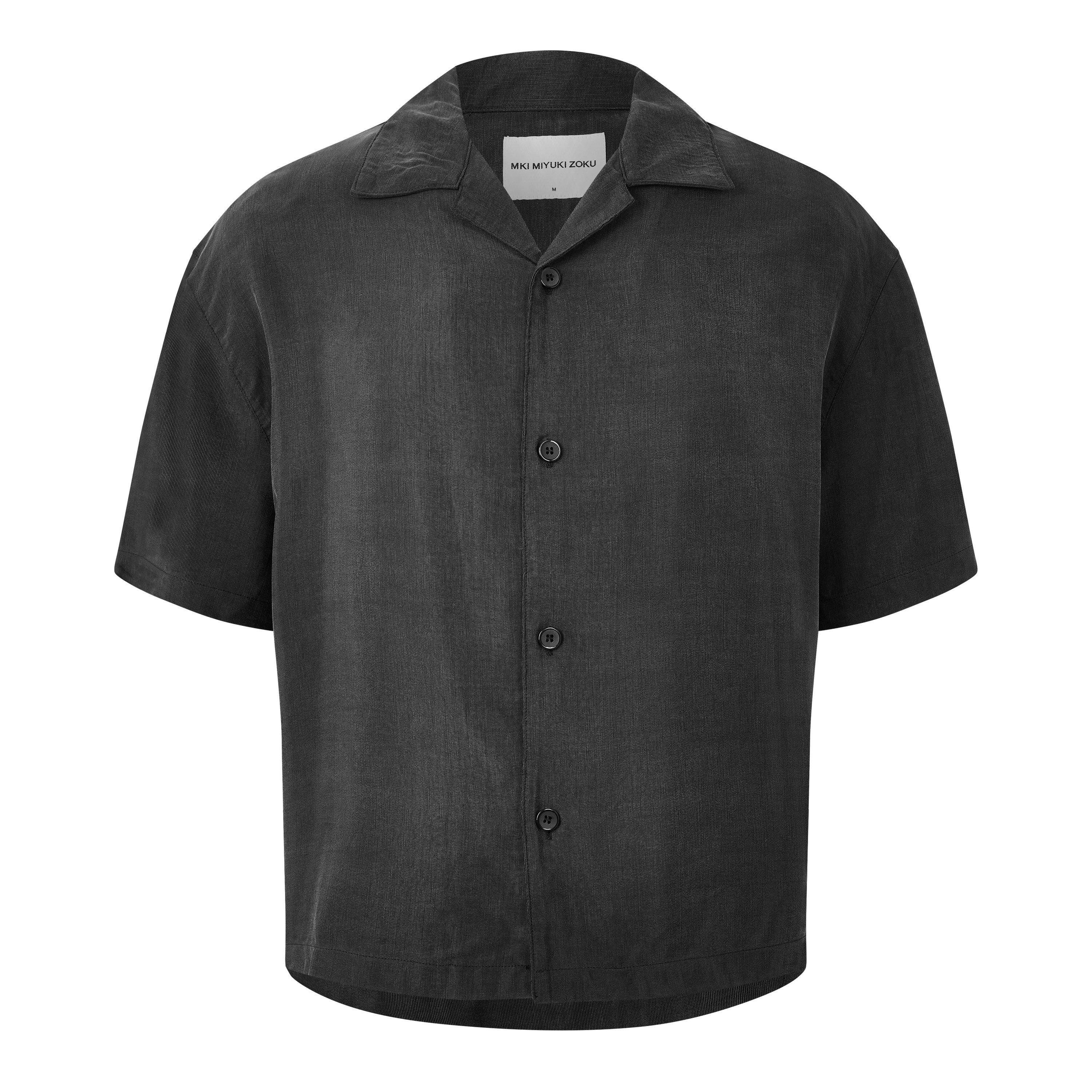 Black - MKI MIYUKI ZOKU - Men's Vacation Short Sleeve Bowling Shirt - 1