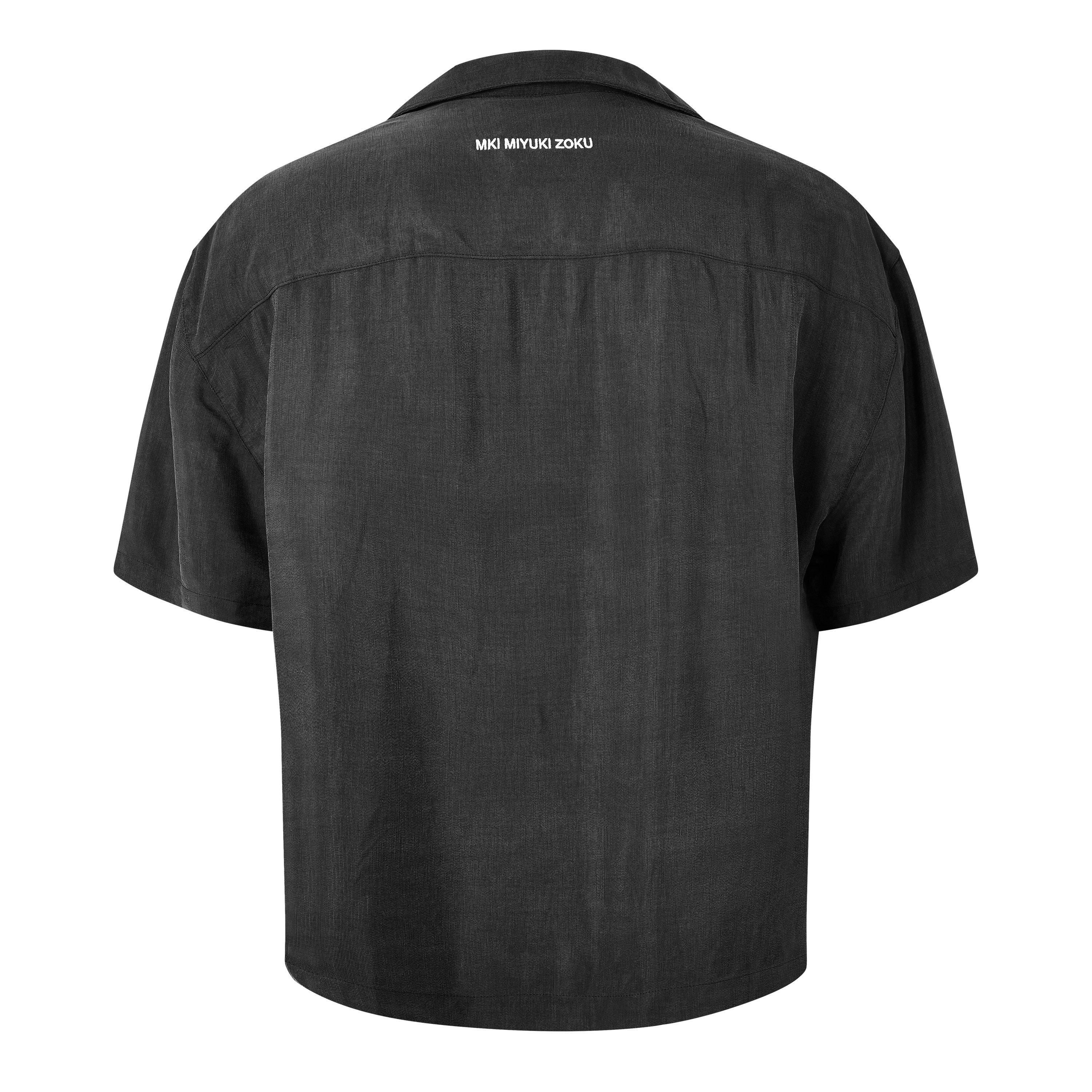 Black - MKI MIYUKI ZOKU - Men's Vacation Short Sleeve Bowling Shirt - 2