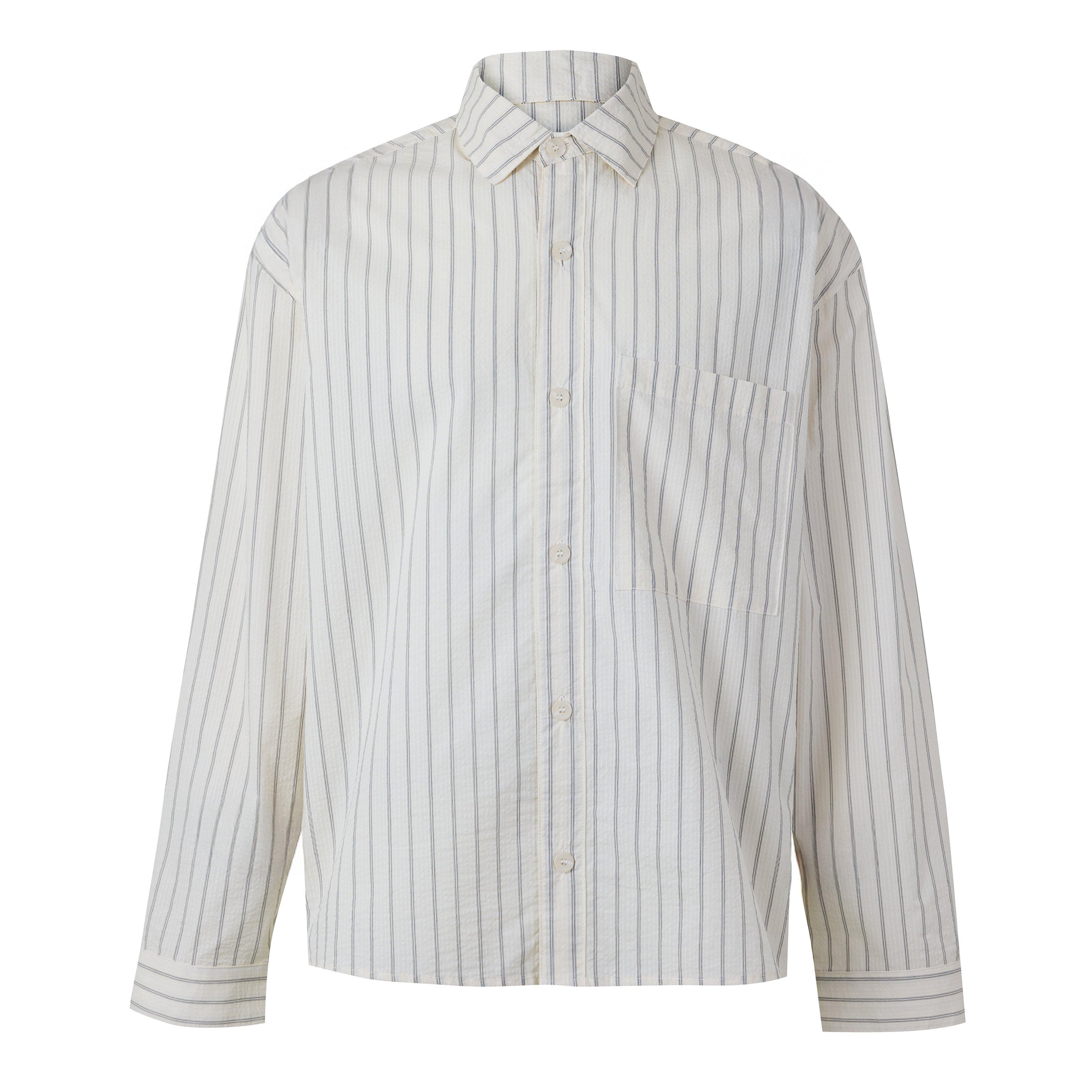 Off White - MKI MIYUKI ZOKU - Men's Stripe Long Sleeve Patterned Shirt - 1