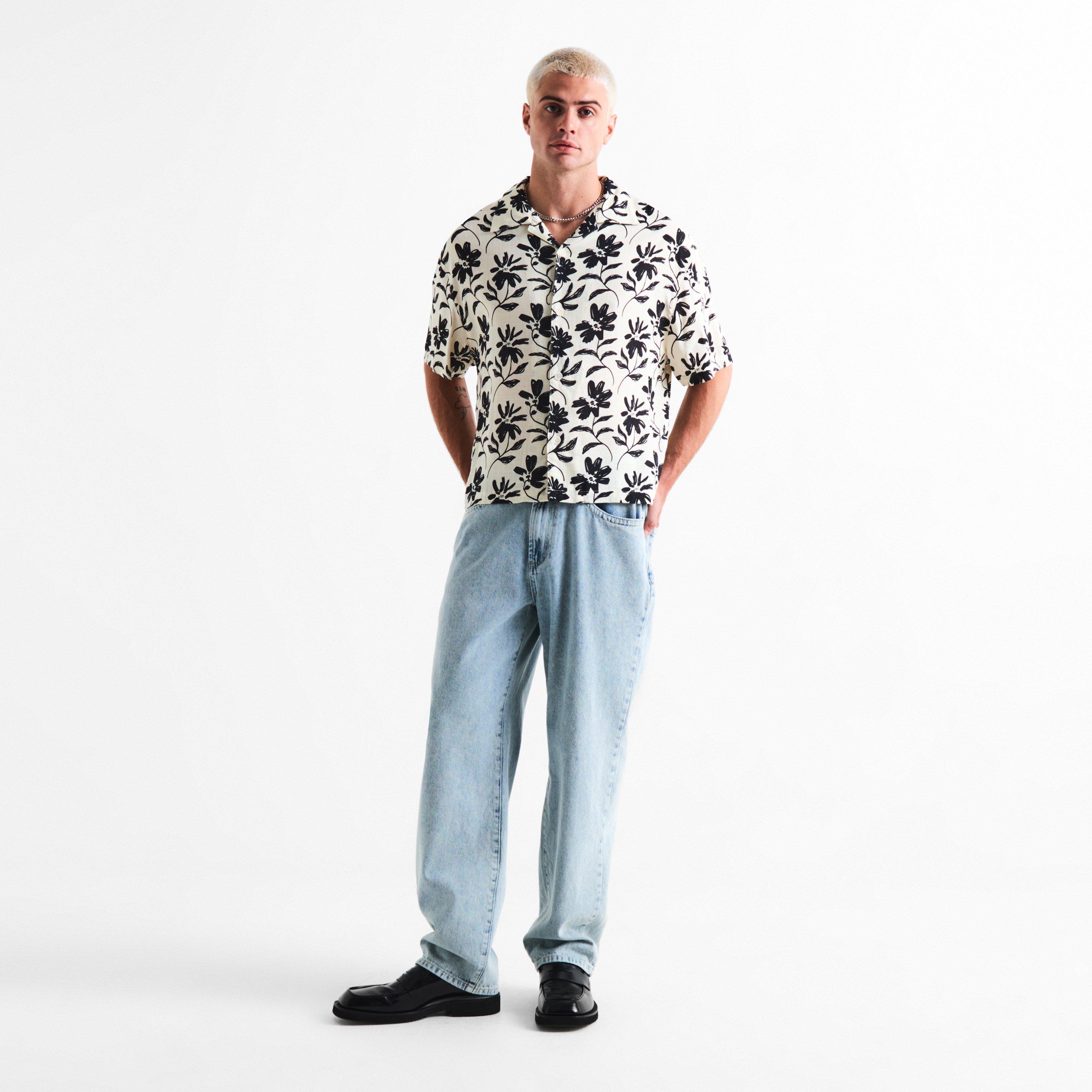 RAW - MKI MIYUKI ZOKU - Men's Floral Short Sleeve Bowling Shirt - 5