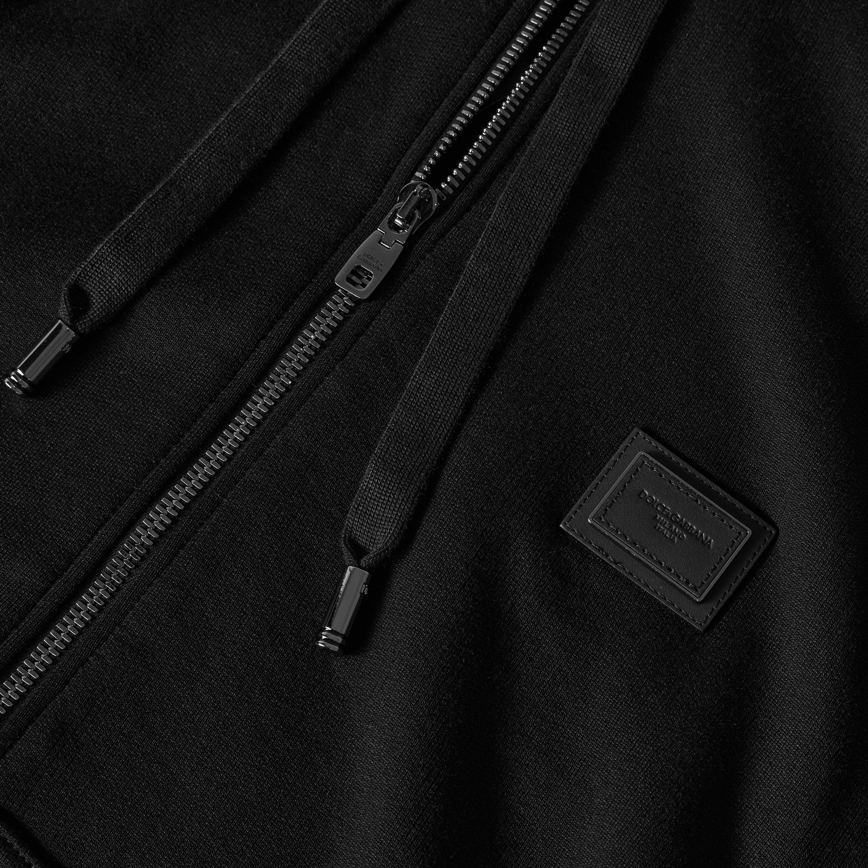 Black - Dolce and Gabbana - DG New Plate Zip Hd Sn05 - 3
