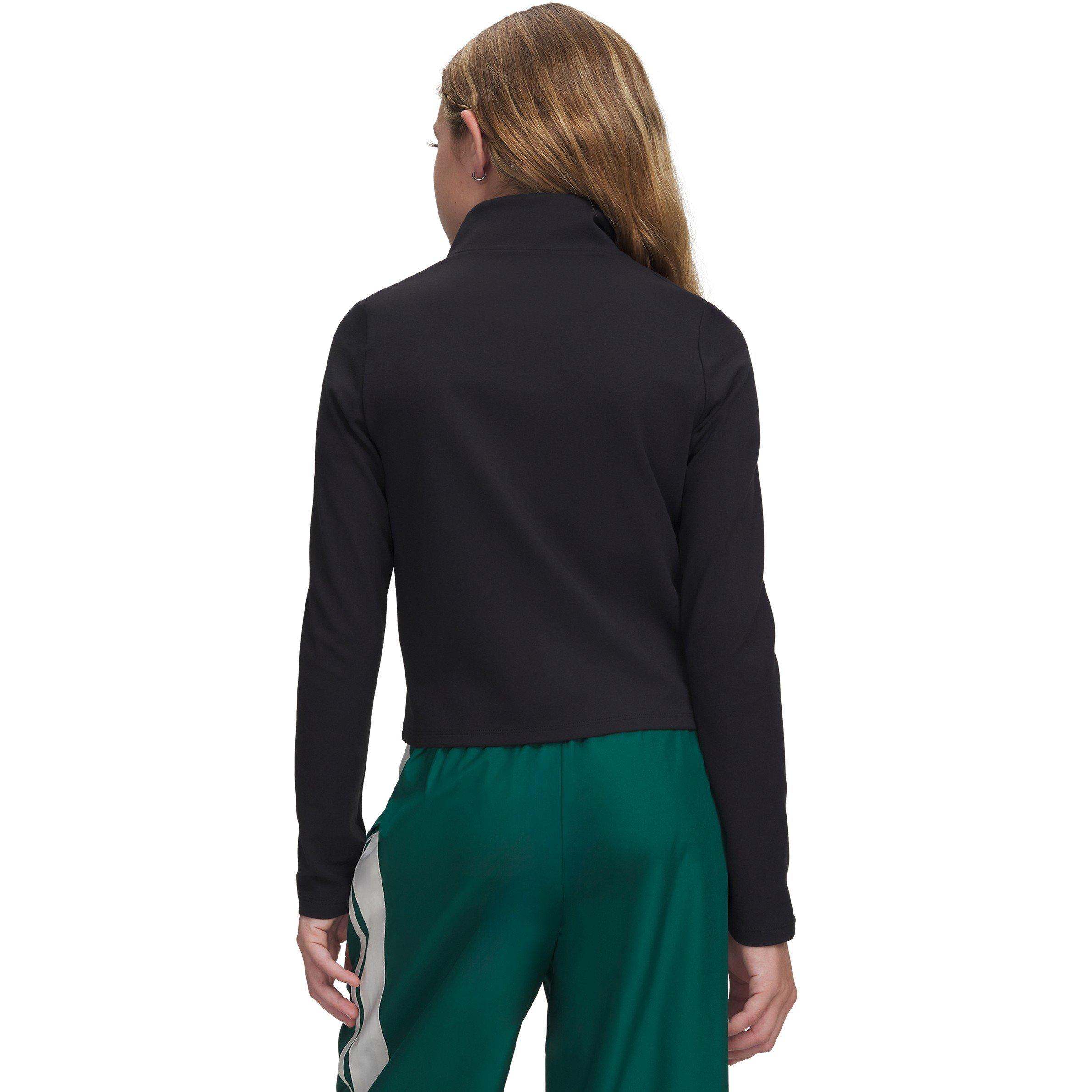 Black / Gray - Under Armour - Kids' Motion Full Zip Fleece Top - 4