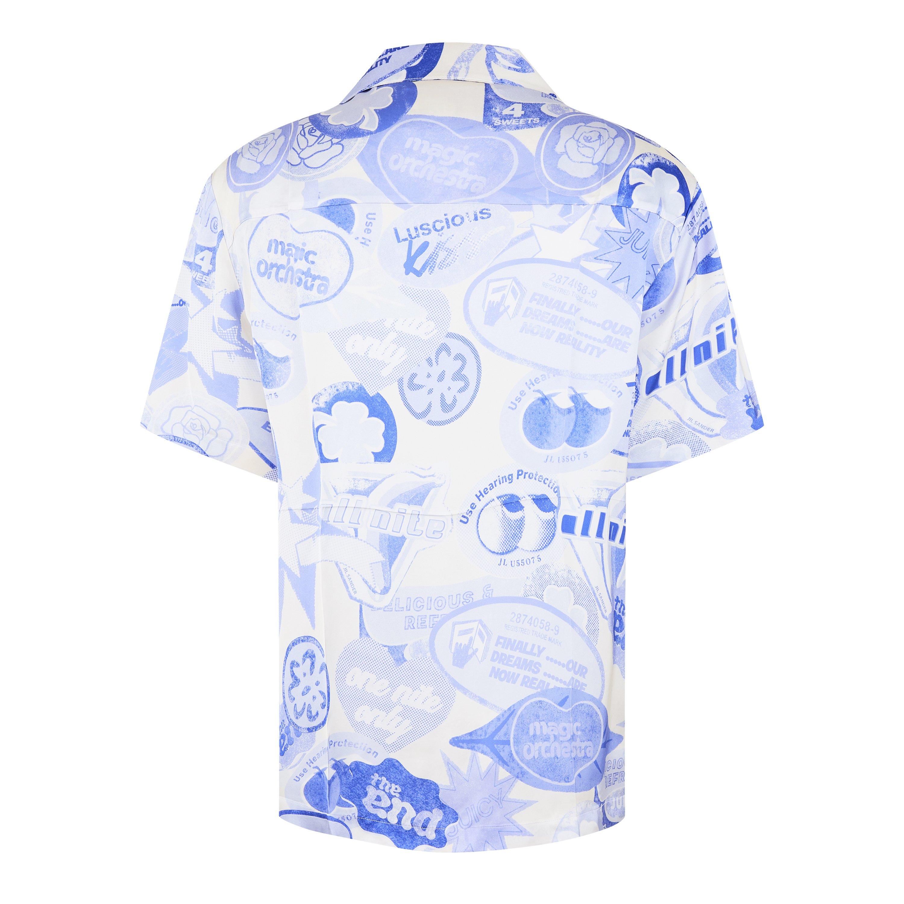 Blue/White - Jil Sander - Printed Shirt - 2