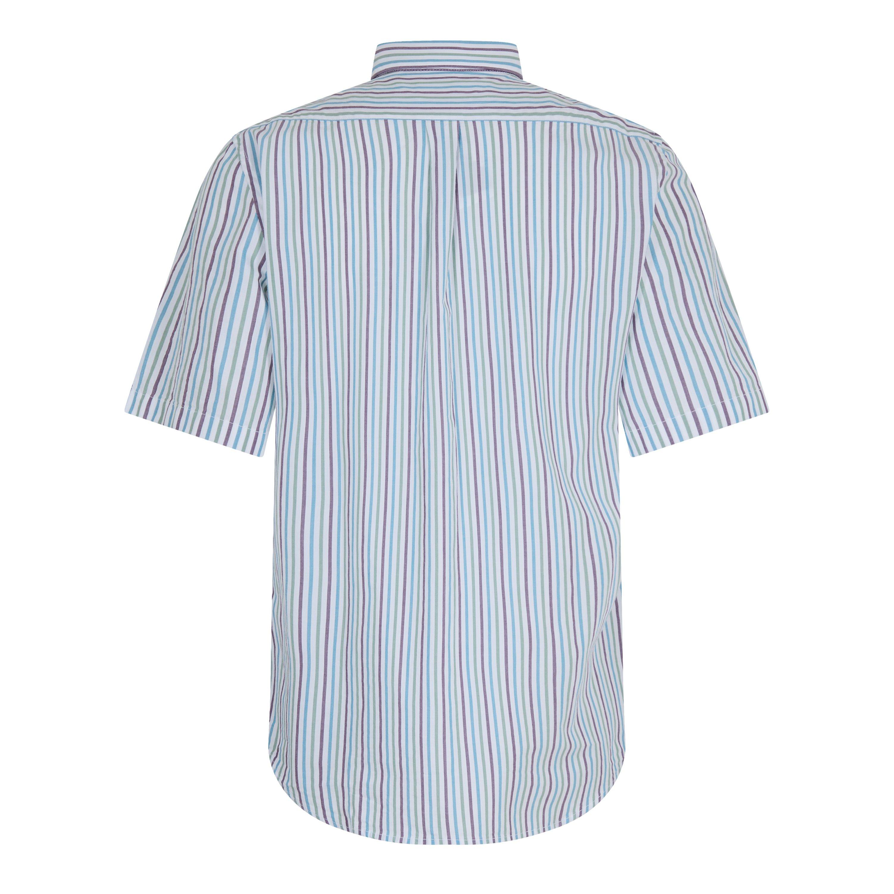 White Yd - Timberland - Timberland Striped Short Sleeve Shirt Dark Den - 2