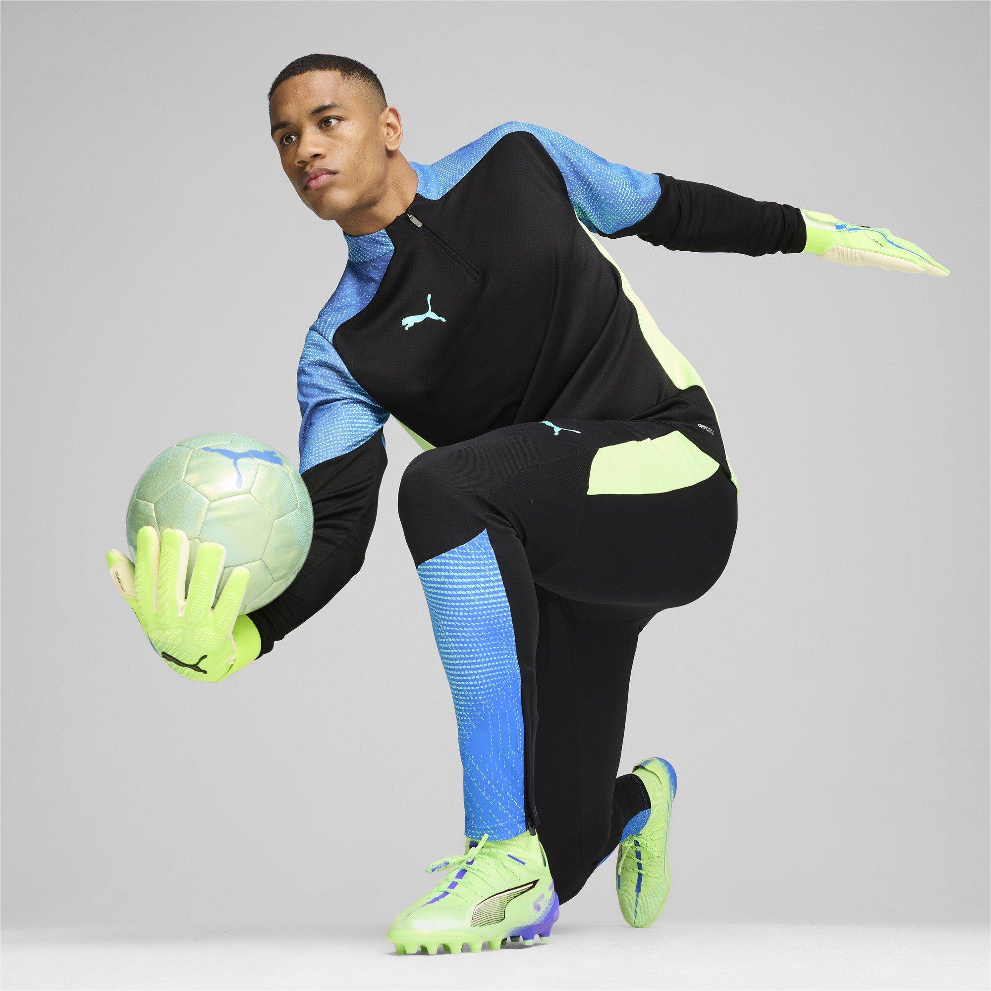 Noir/Lime - Puma - Men's Final 4 Zipped Drill Top - 4