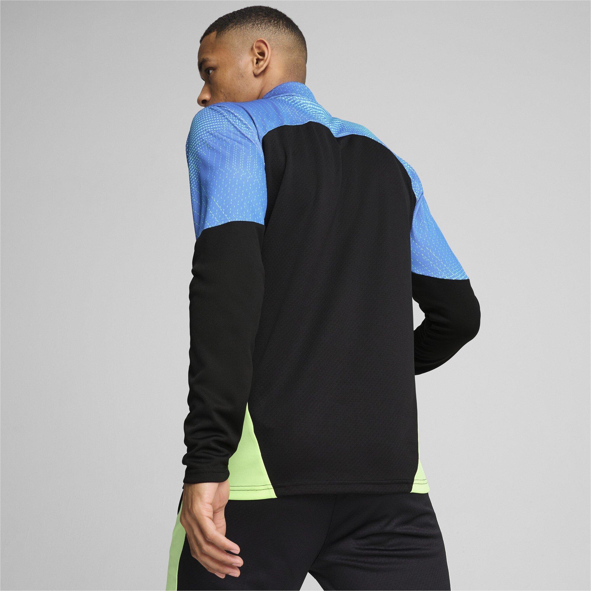 Noir/Lime - Puma - Men's Final 4 Zipped Drill Top - 5