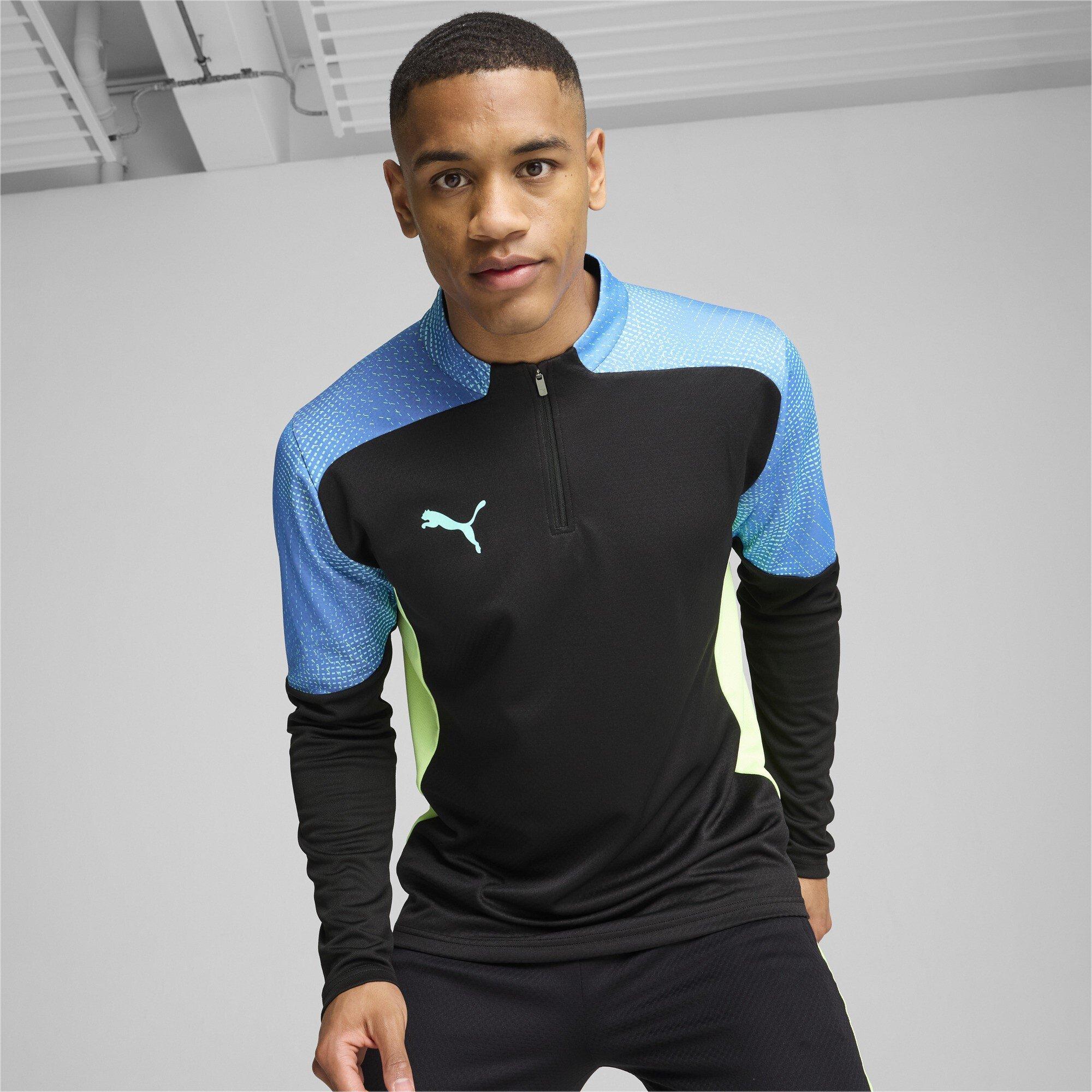 Noir/Lime - Puma - Men's Final 4 Zipped Drill Top - 7