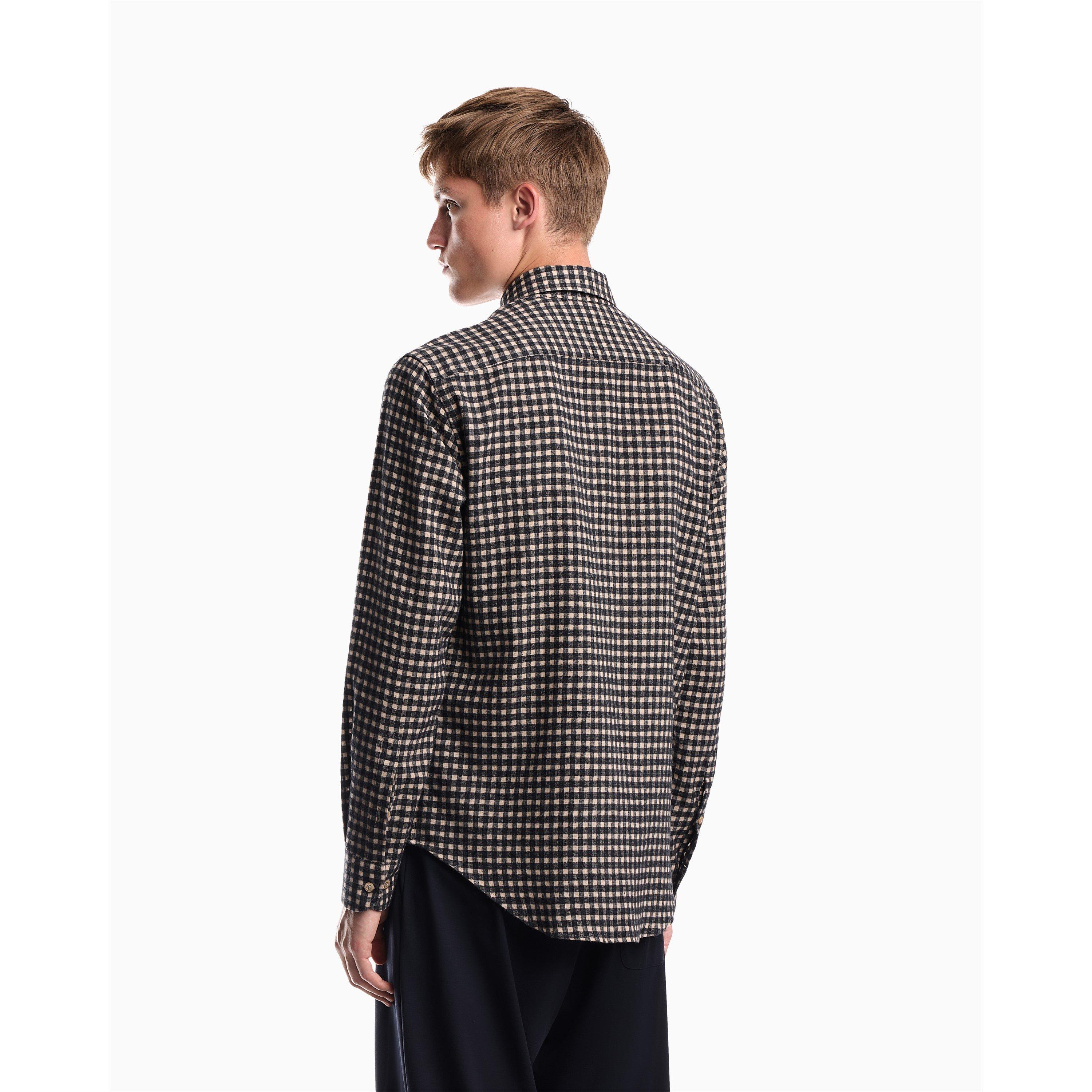 Brn/Blk Cheq - Emporio Armani - Emporio Armani Shirt - 3
